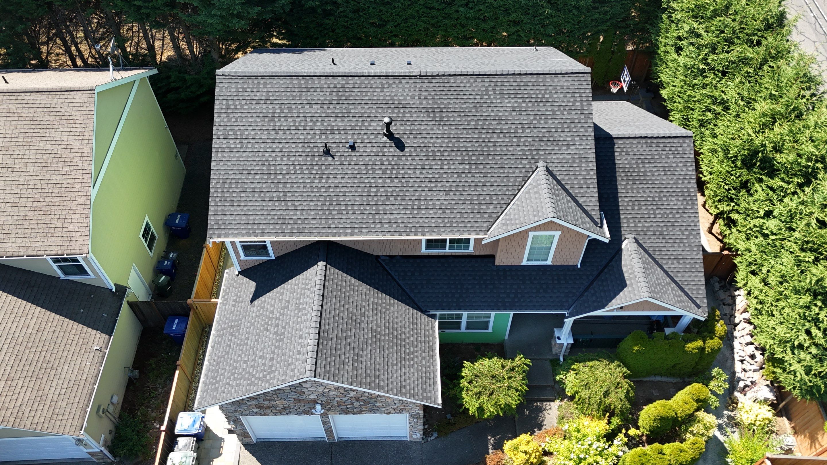 Residential Roofing Installation using GAF HDZ Shingles by Roofing Formula LLC