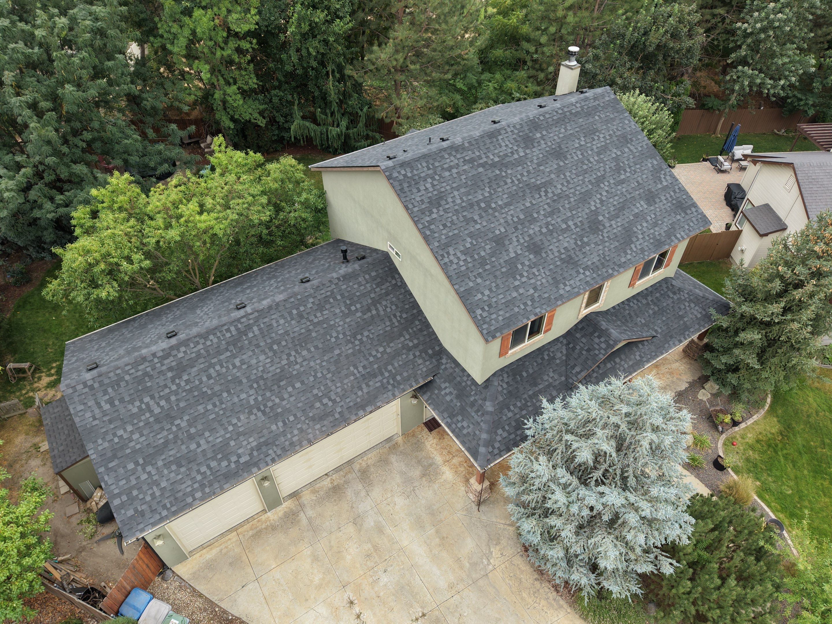 Residential Roof Replacement for Two-Story Stucco Home in Star by Olive Roofing