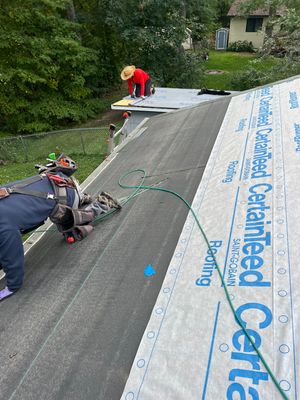 Roof replacement. Zimmerman Mn