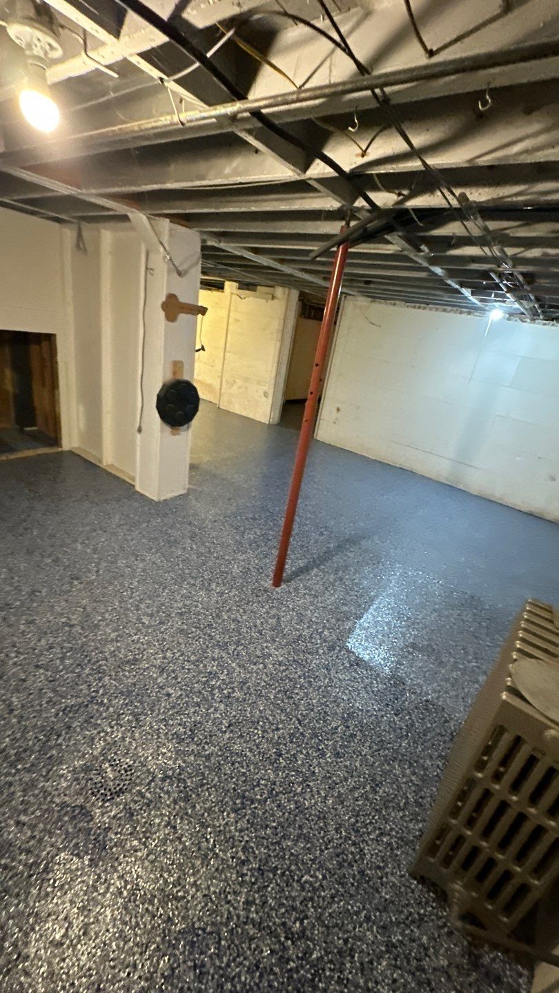 Gravel Basement Project in Leechburg by Floors in a Day, Inc