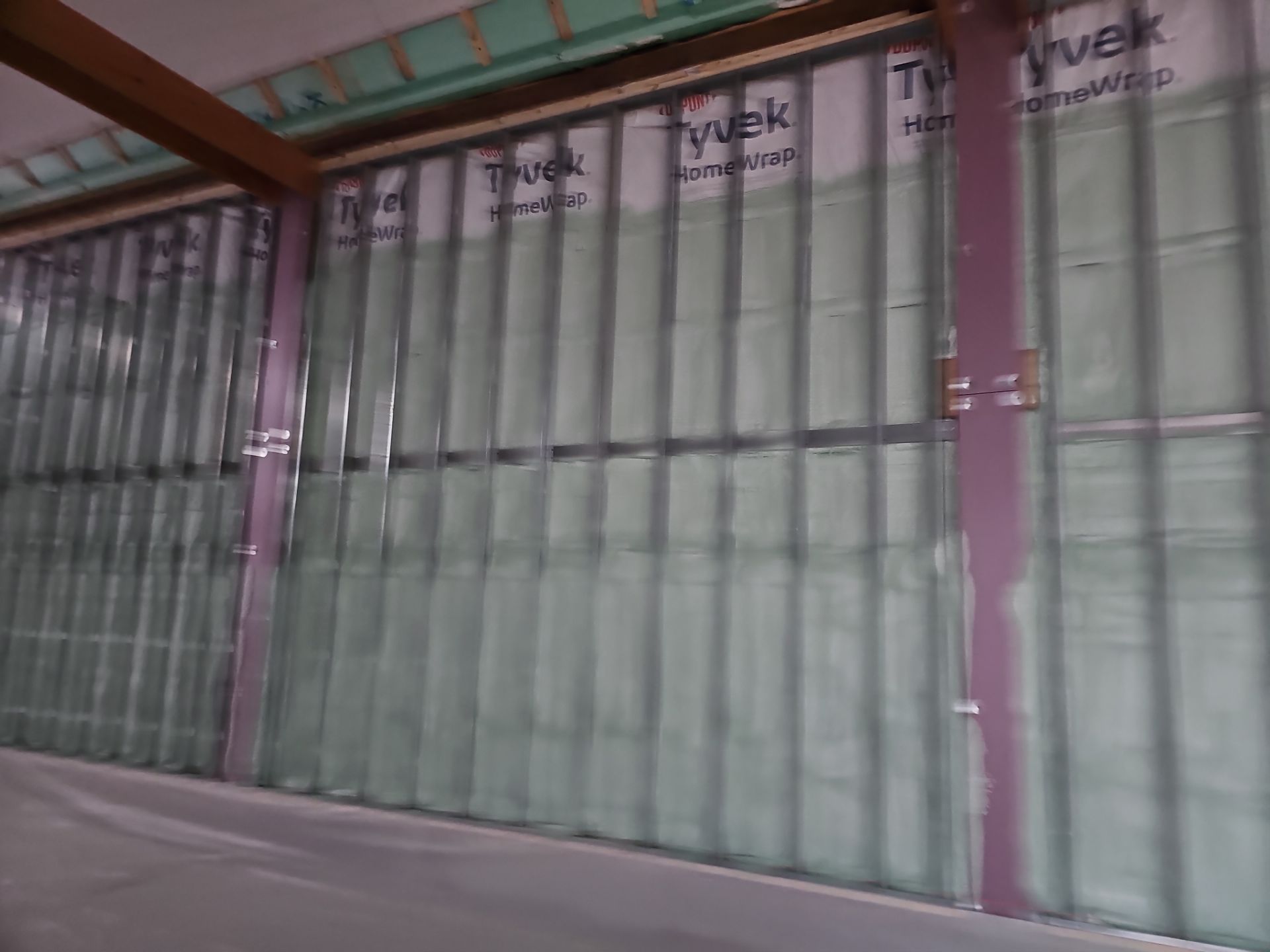 Exterior Installation using Closed Cell Spray Foam by NYS Foam & Energy