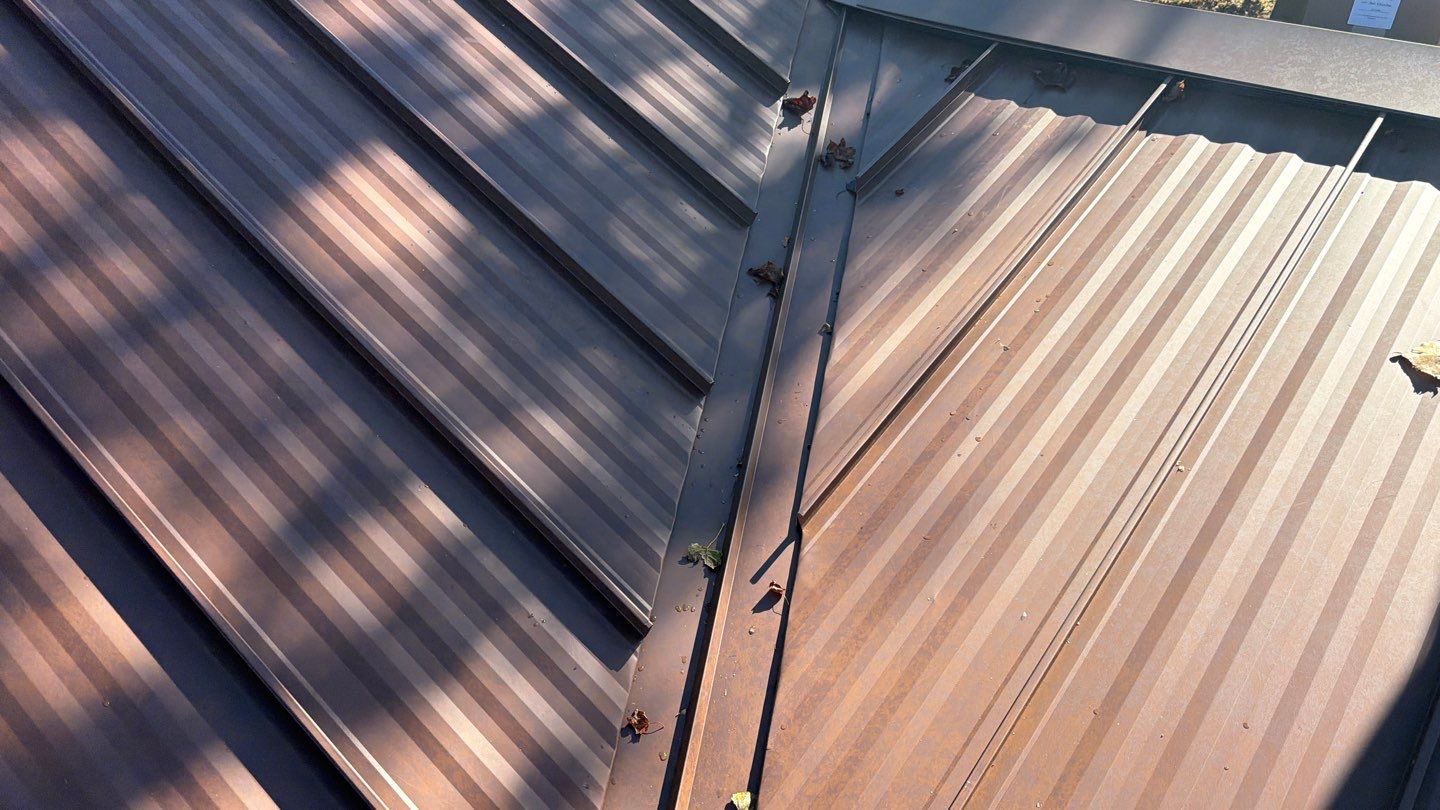 Roof Replacement using MS Standing Seam Roof Western Rust by 180 Contractors