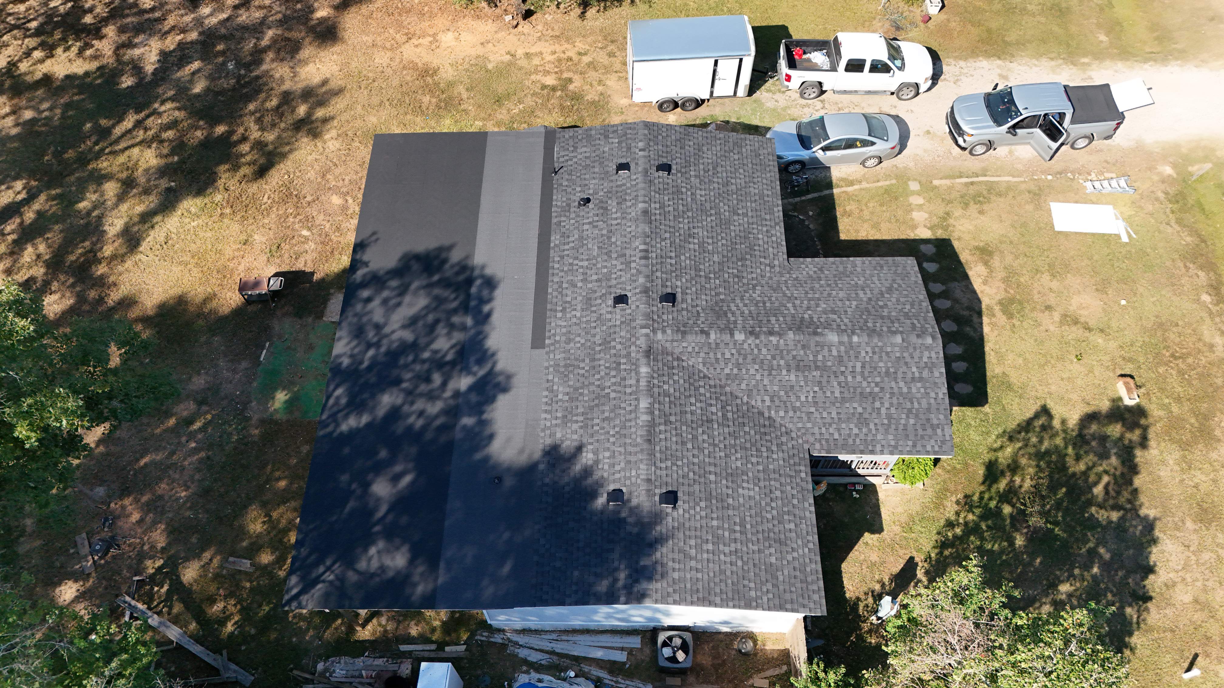 Roof Replacement with Deck Repairs & Flat-Roof Section — Conroe, TX by PL Roofing & SB Roofing, LLC.