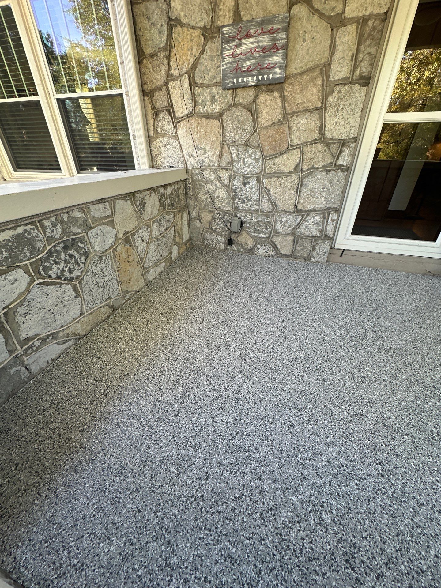 Front Porch using Gravel by Elite Floor Solutions