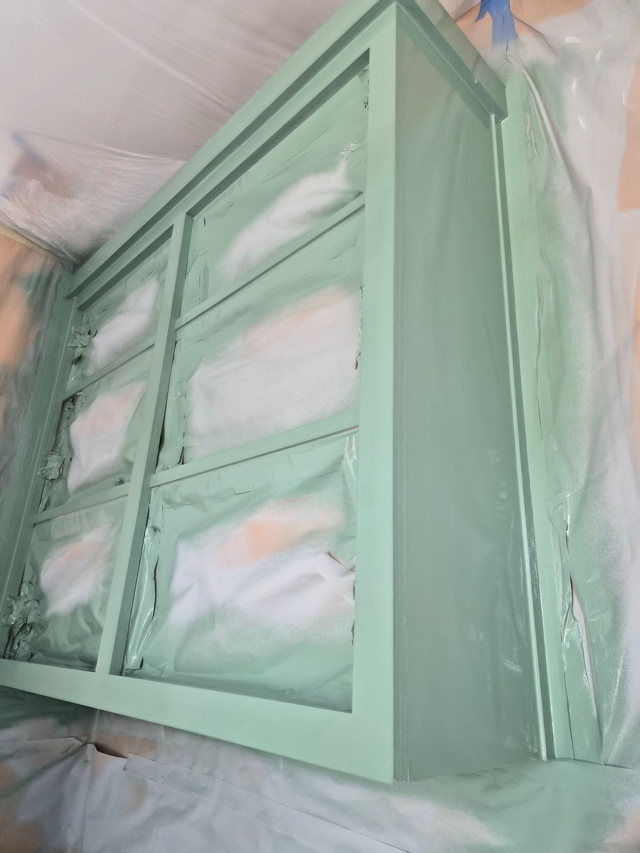 Sage Green Cabinet Transformation in Brownsboro, TX! by Quality Coats Painting