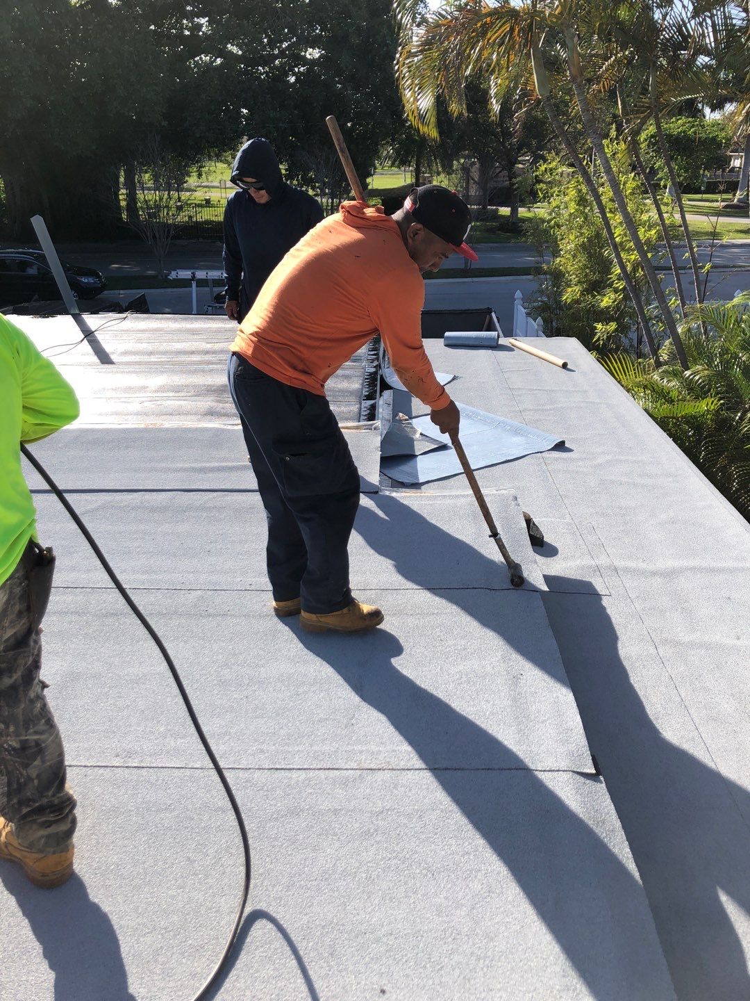 Residential Re-Roof using Polyglass Self-Adhered Flat Deck by First Due Roofing