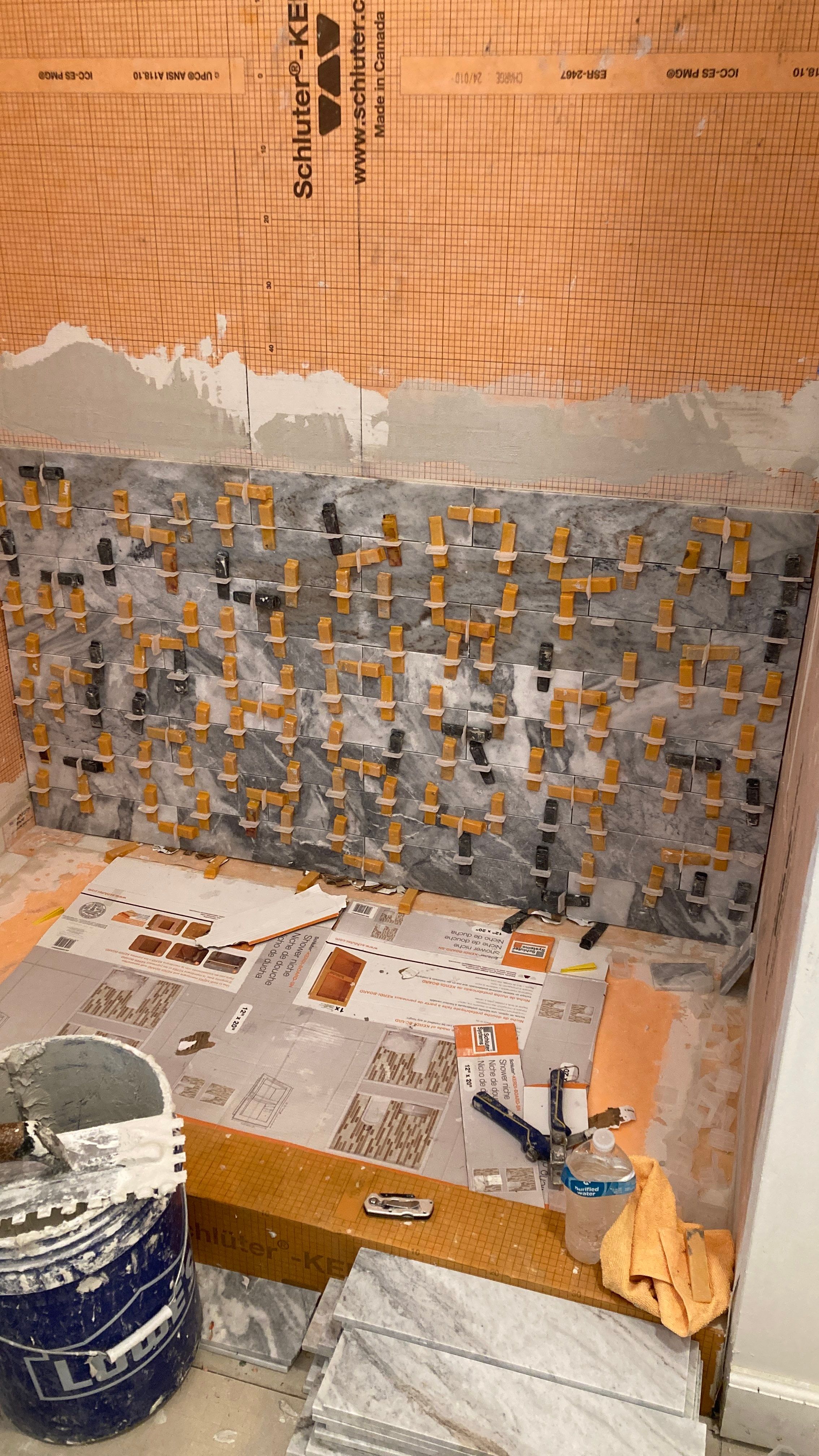 Updated Tile Shower by Footprints Floors of Nashville
