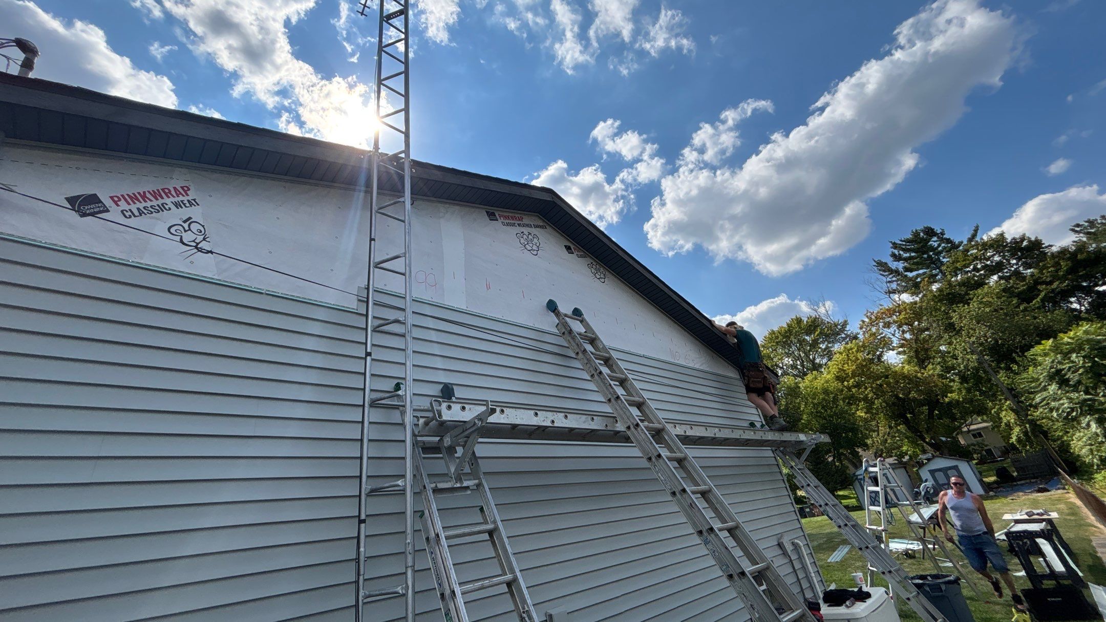 Siding Replacement using Alside Charter Oak D4.5" Cape Cod Grey by 180 Contractors