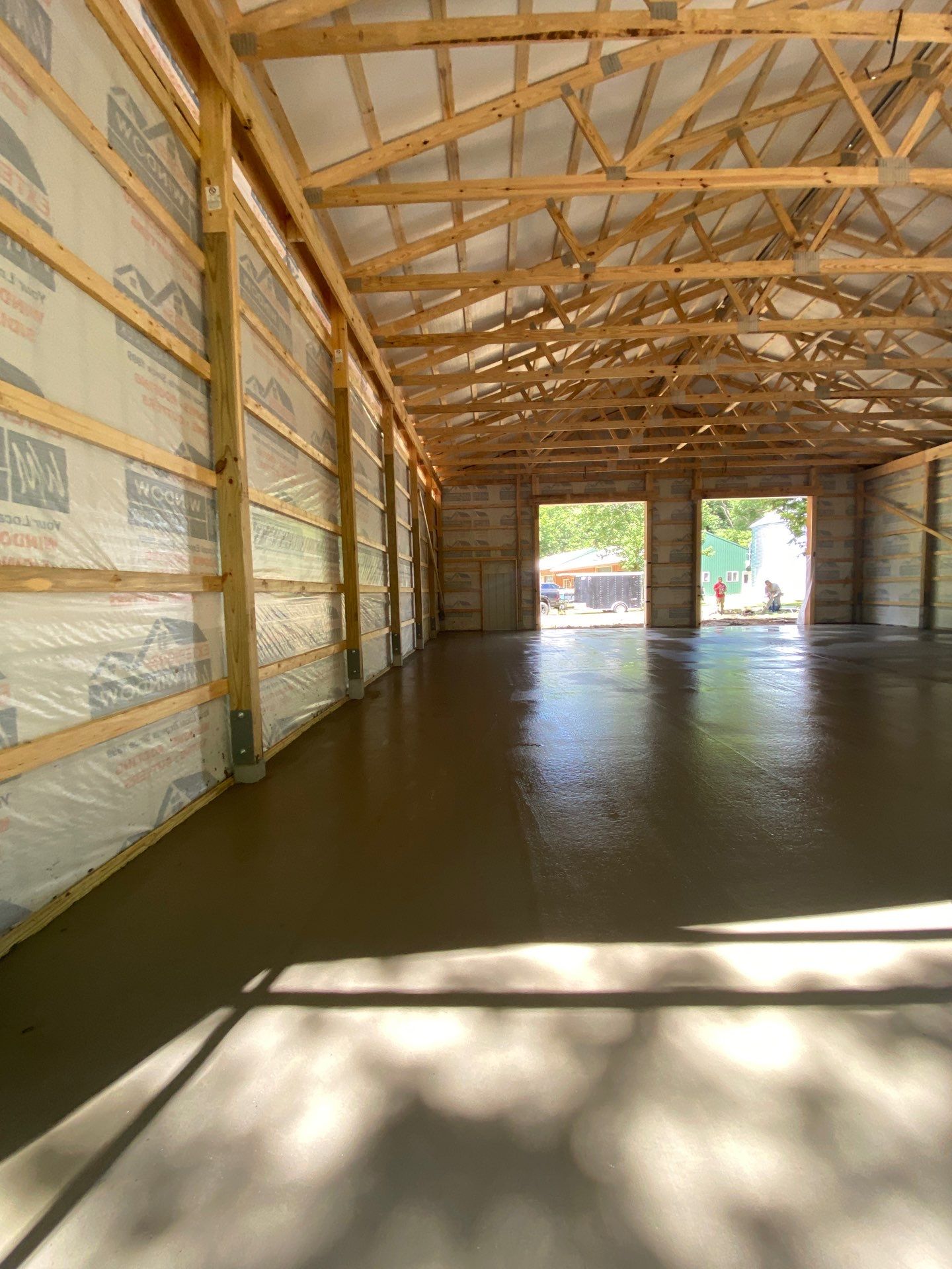 40'x50'x16' Pole Barn Project by The Barn Builders
