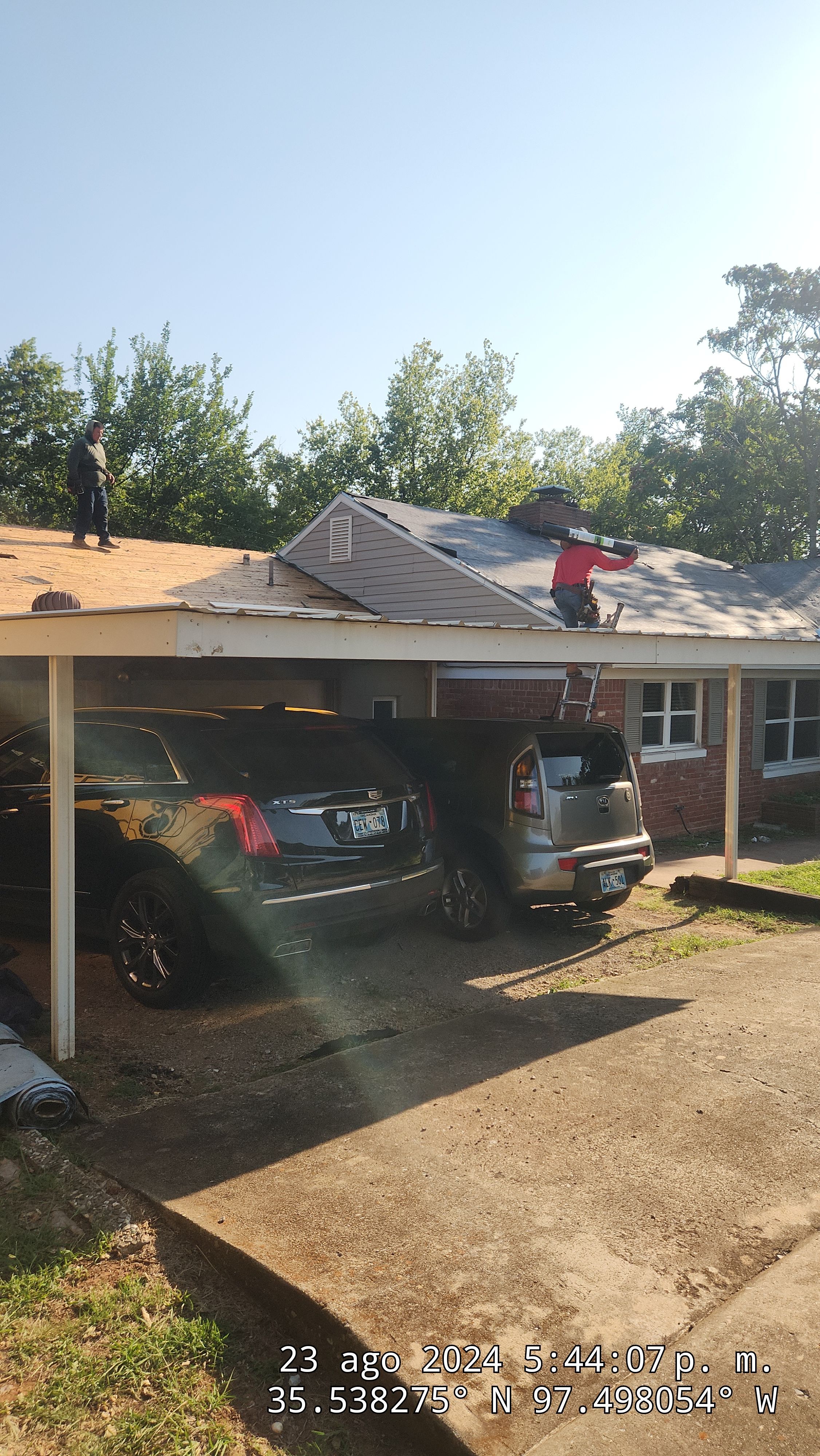 Reroof using IKO Granite Black by Castillo Roofing