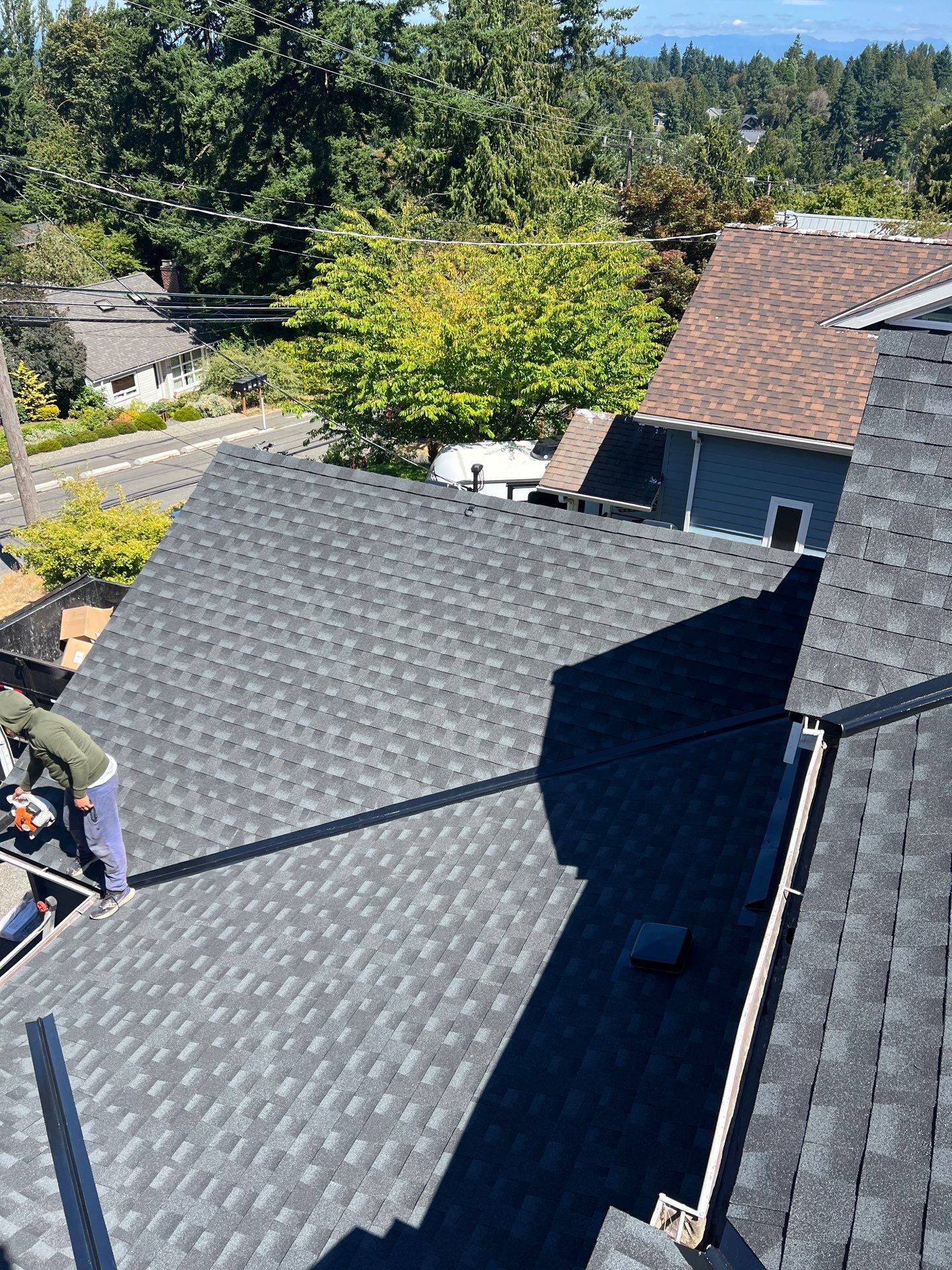 Residential Roofing Installation using GAF HDZ Shingles by Roofing Formula LLC