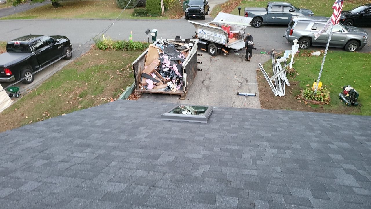 Residential Roofing Installation using Owens Corning TruDefinition Duration Onyx Black by A Plus Exterior