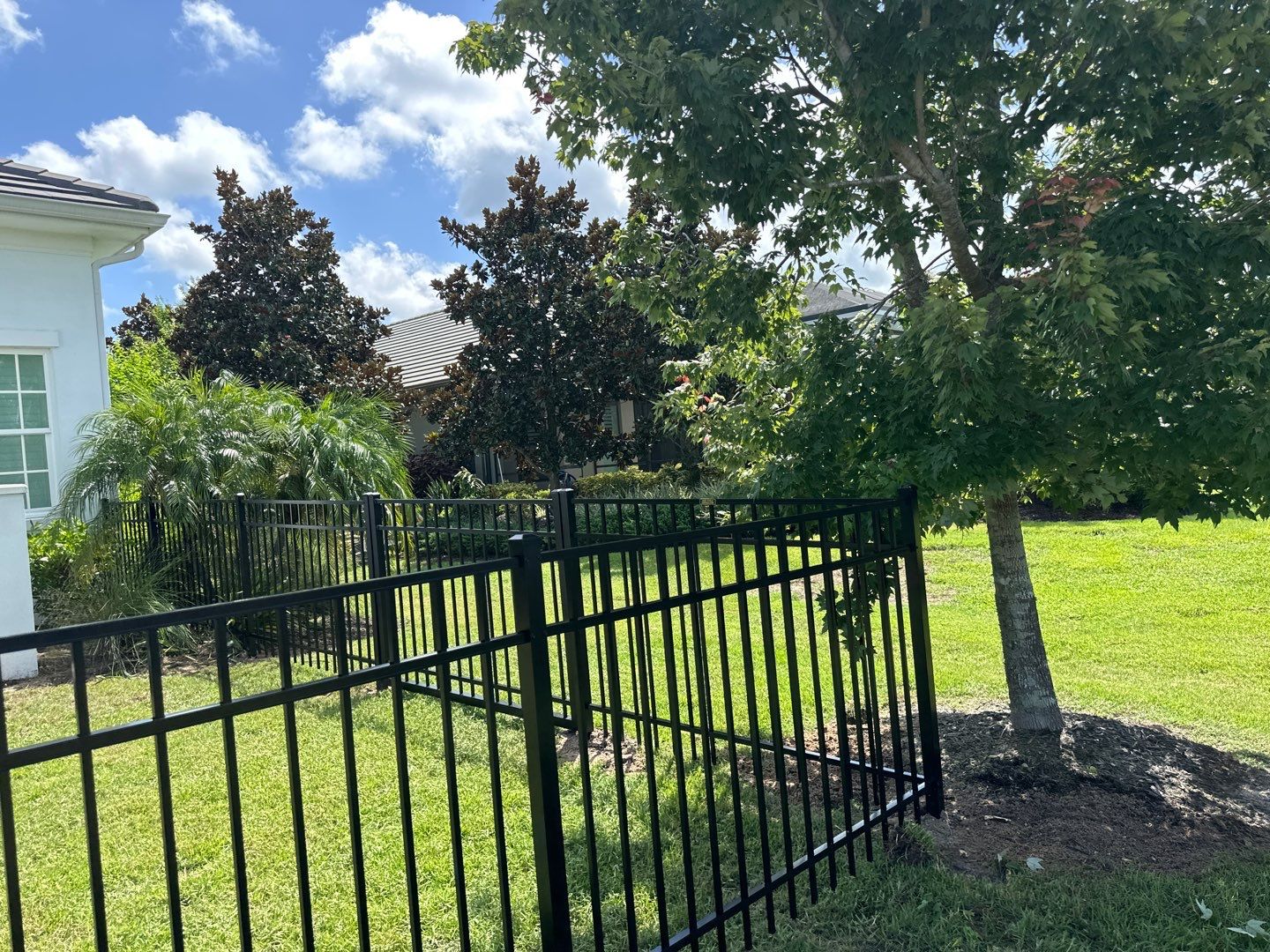 Aluminum Fence Installation using 3 Rail Aluminum Fence by Asap fence and gates, LLC