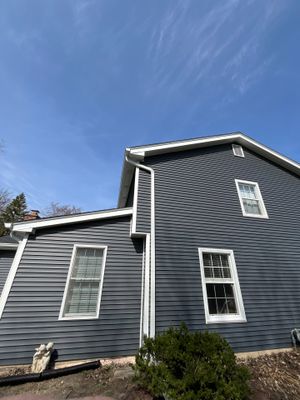 Asphalt Roof Replacement with Aluminum Gutter Installment