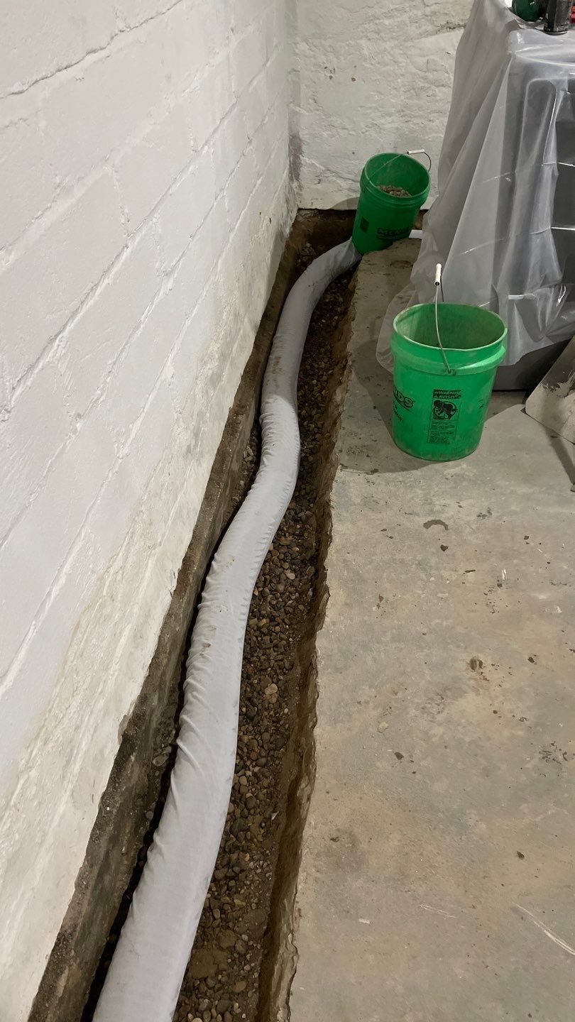 Interior Drain Tile & Wall Drainage in Northeast Minneapolis by Waterproofing Northeast