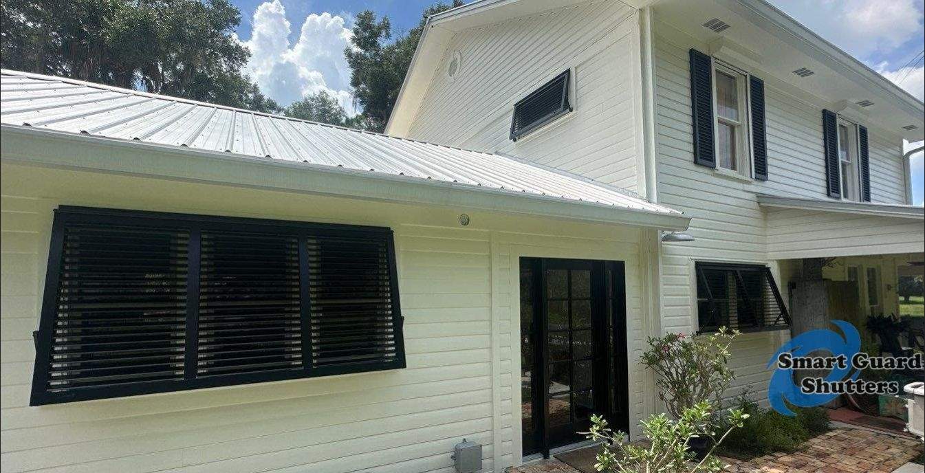 Hurricane Protection In Jet Black MATTE by Smart Guard Shutters