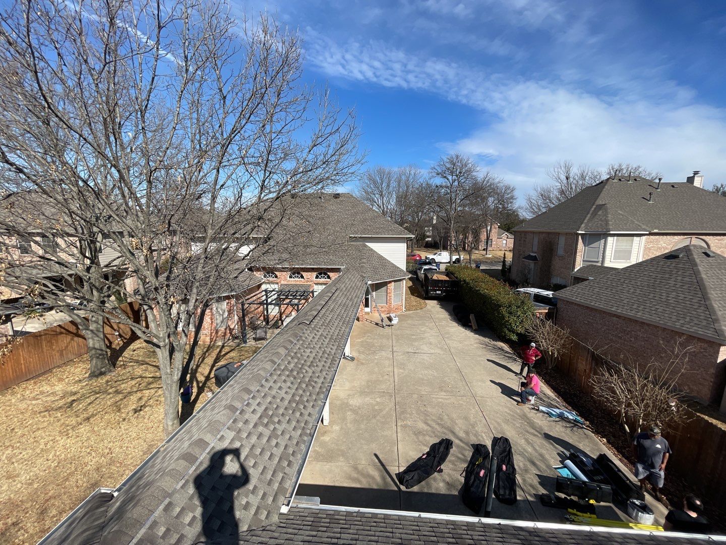 Major storm damage required full roof replacement along with other exterior repairs by First United Roofing & Construction