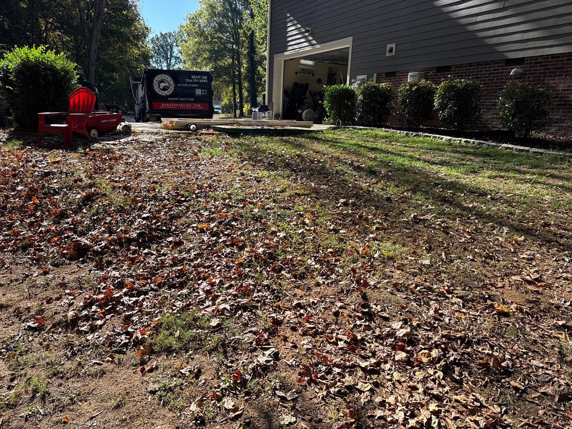 Project in Charlotte by Badger Hauling