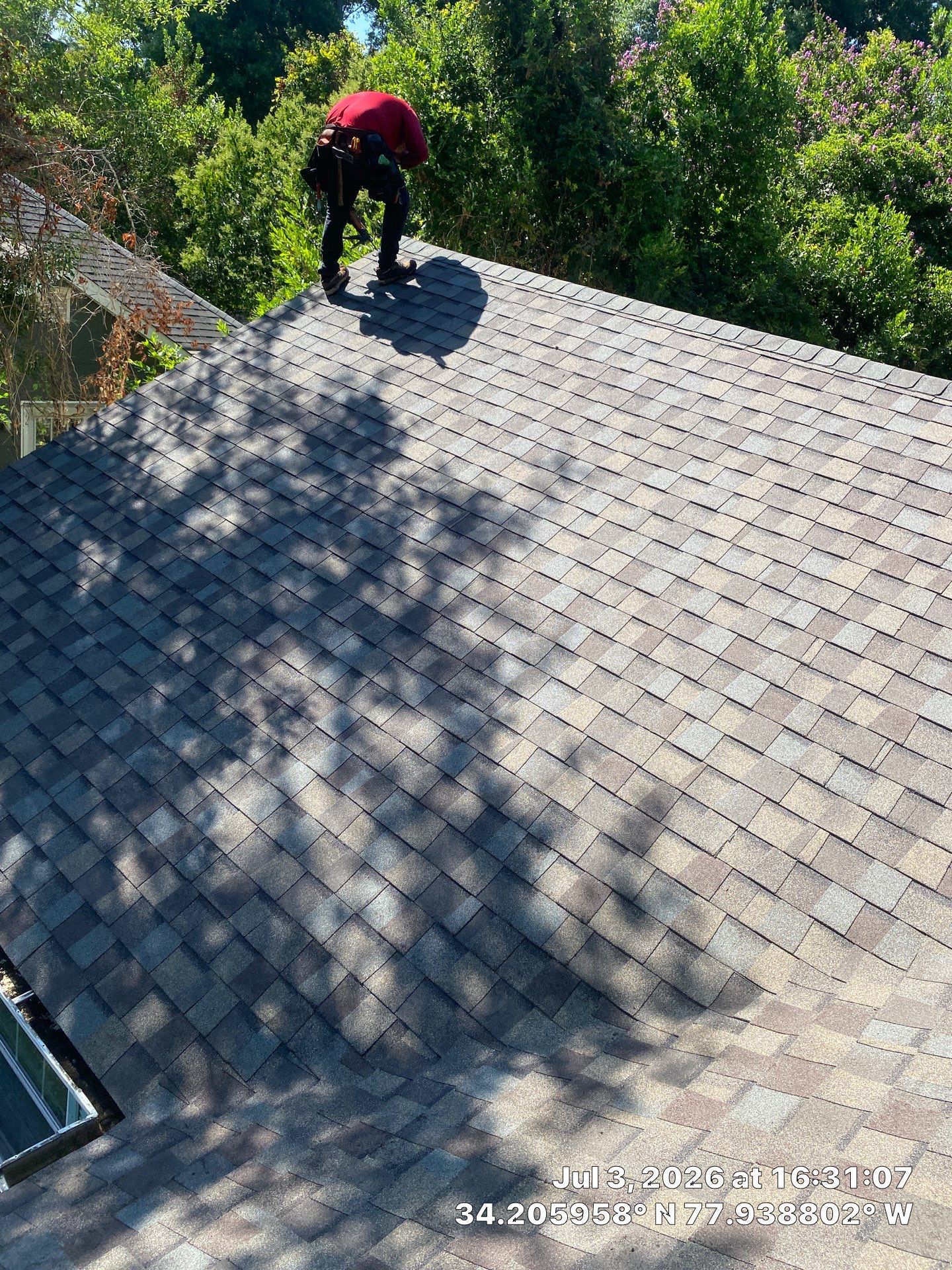 Roof Replacement Using CertainTeed Landmark Pro Shingles in Wilmington NC by RGR Construction and Roofing, LLC