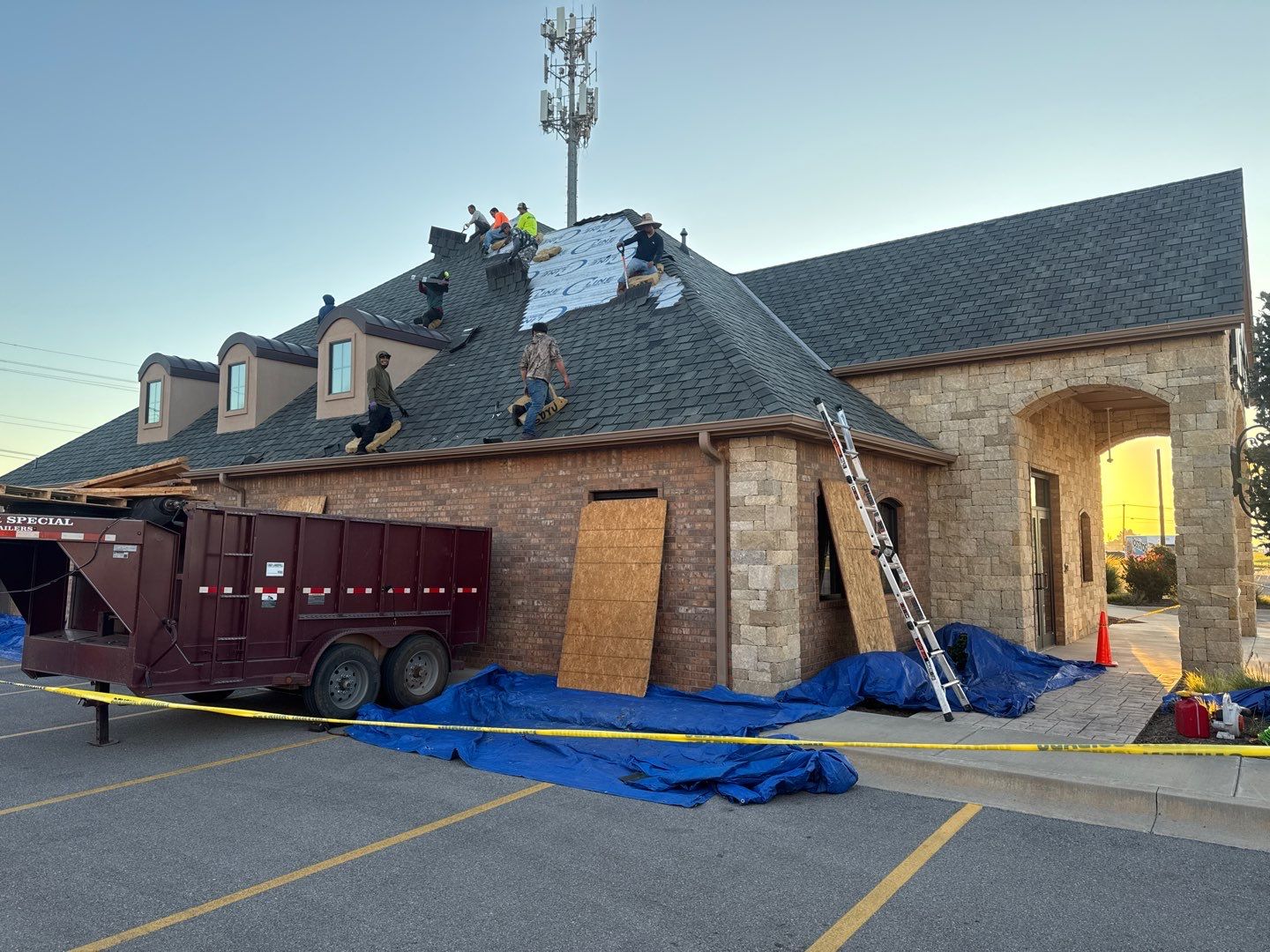 Bank Reroof by Castillo Roofing