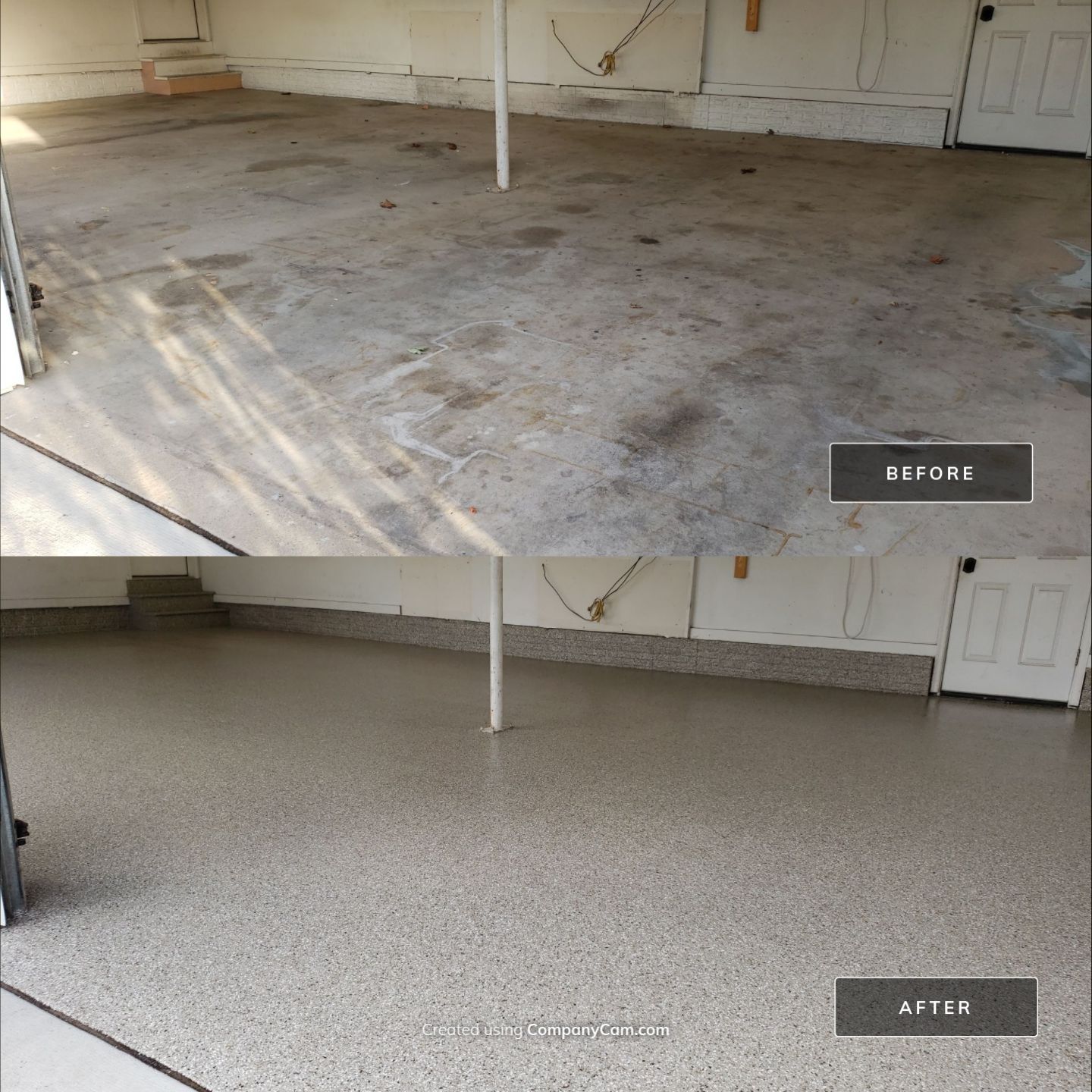 Garage Floor Coating using Polyurea by Revival Concrete Coatings