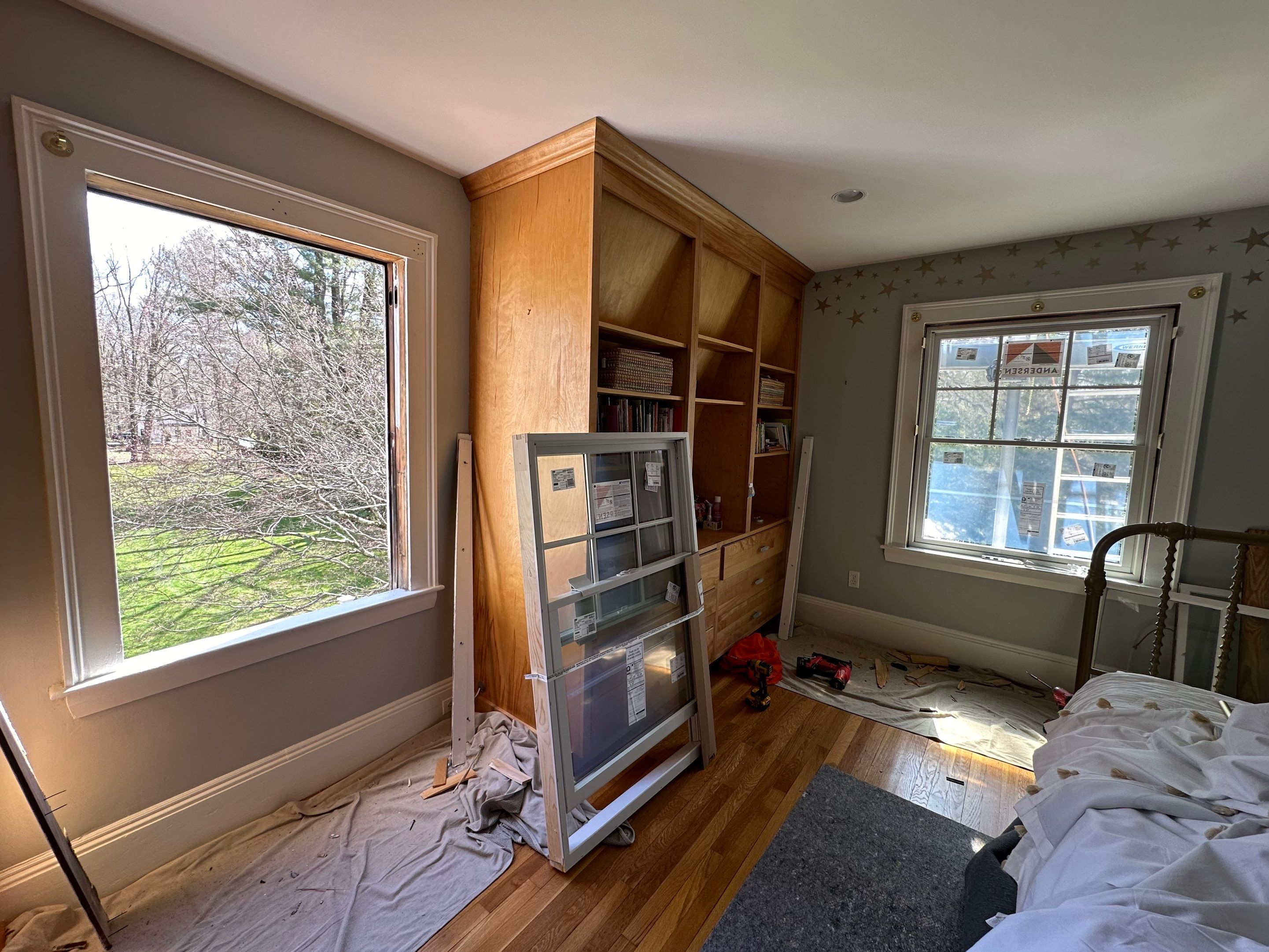 White cedar shingles and windows in Wayland, MA by UBrothers Construction