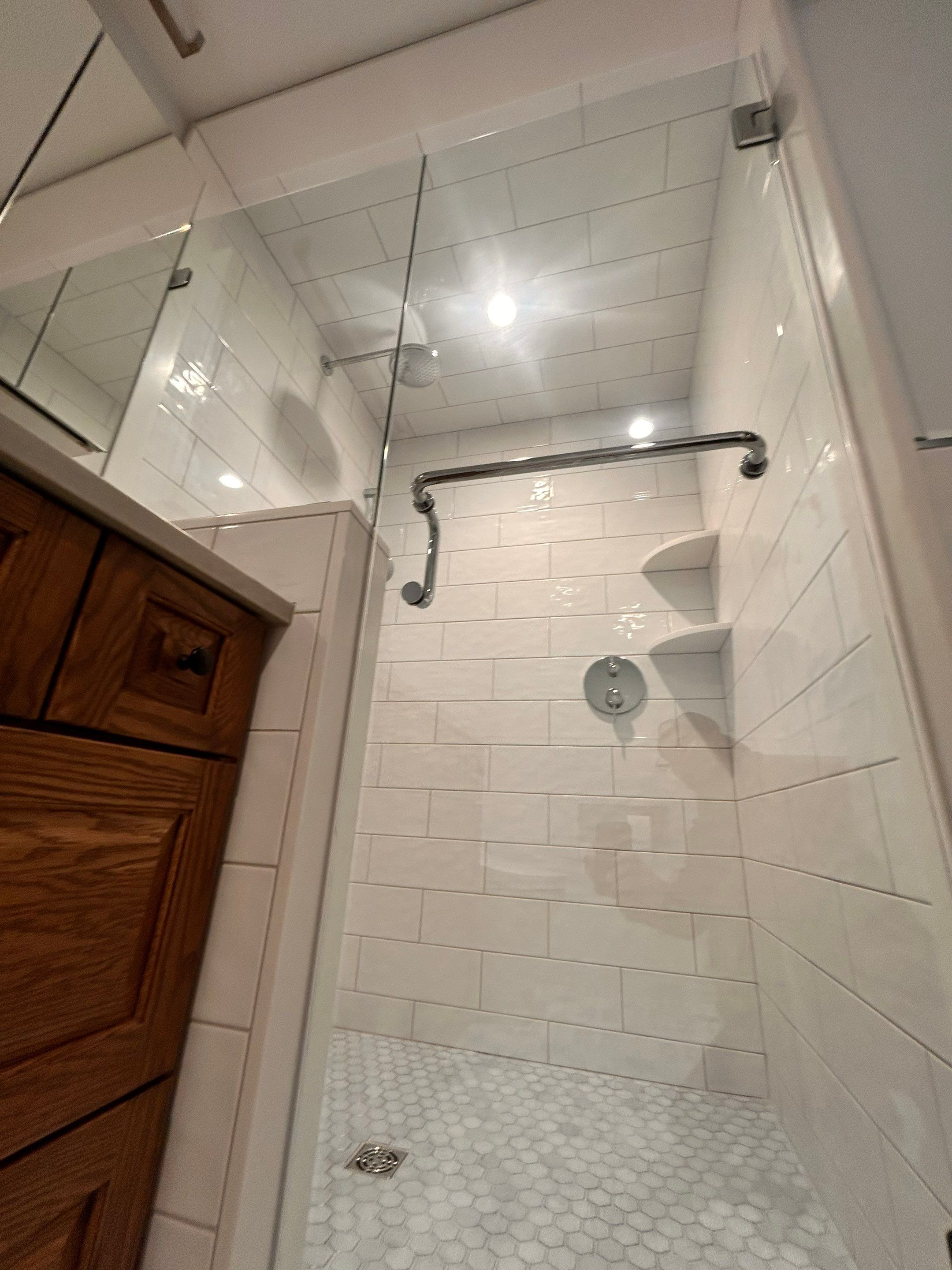 Shower using Hardware by CRL by Cheshire Glass Company