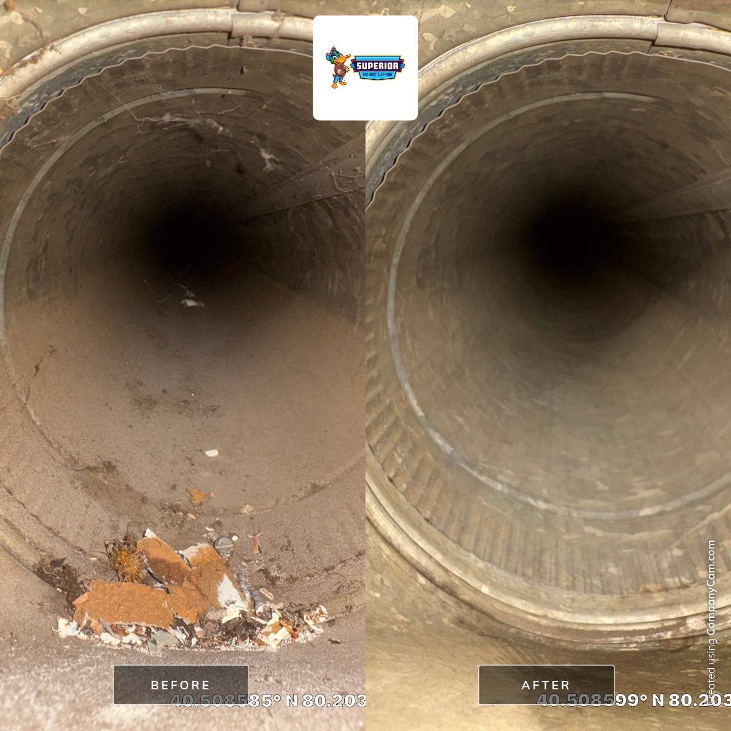 Air Duct Cleaning With a Vacuum Truck in Coraopolis, PA by Superior Air Duct Cleaning