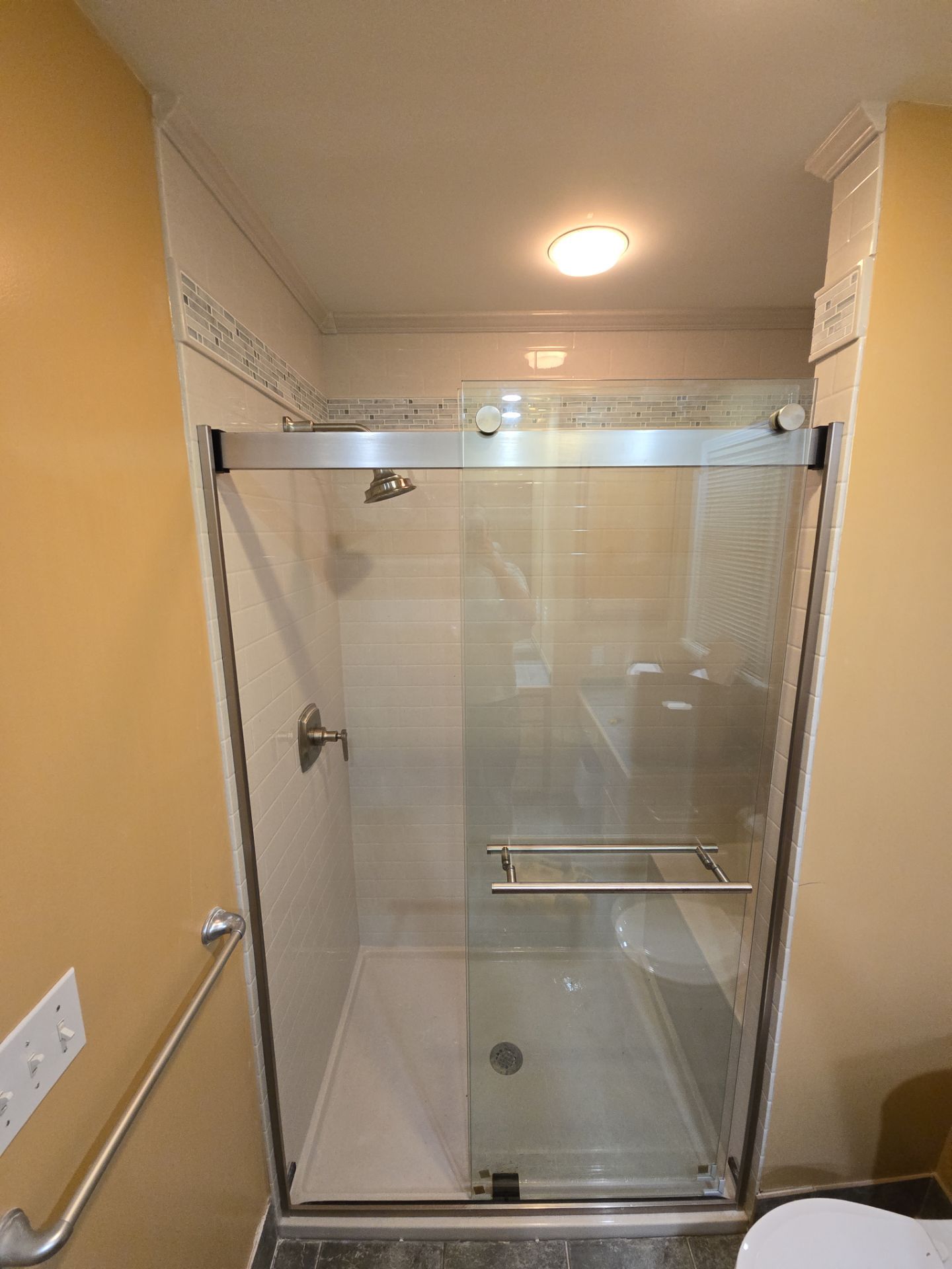 Onyx with Tile Inlay by The Shower Company