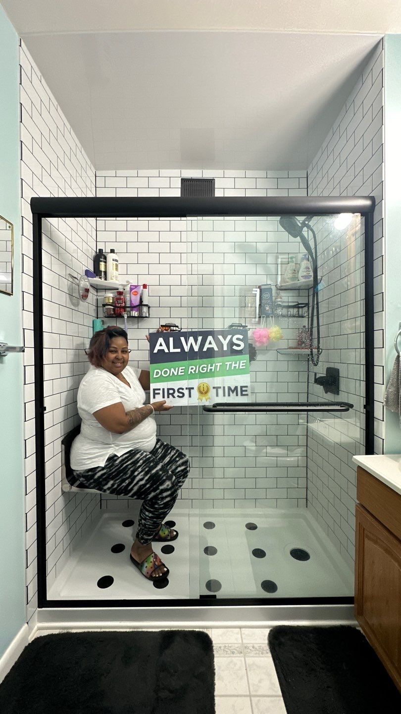 Tub to Walk-In Shower Installation in East Hartford, CT  by Yankee Home Improvement