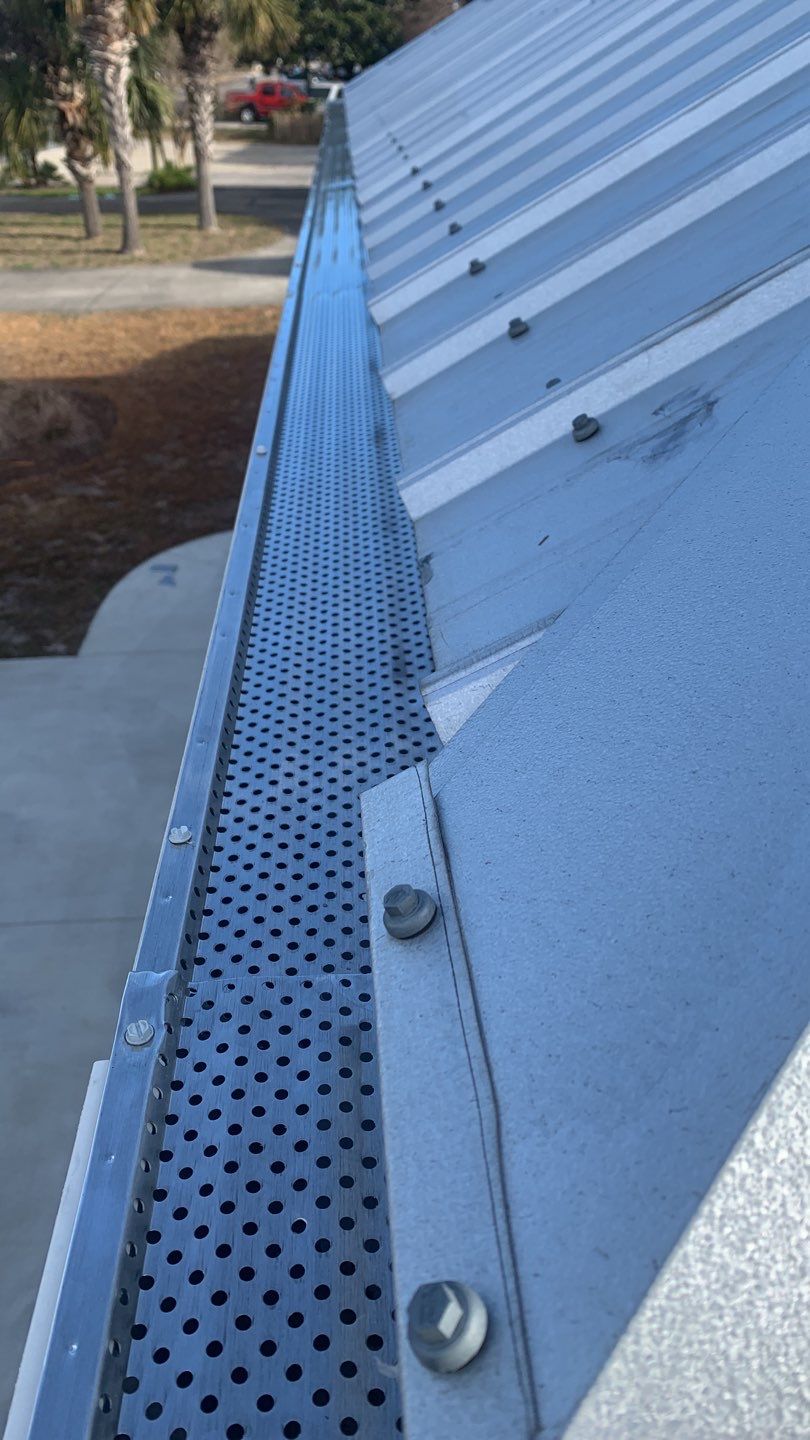 Seamless Gutter Installation Using K-Style Gutters And Gutter Guards by Gutter Professors