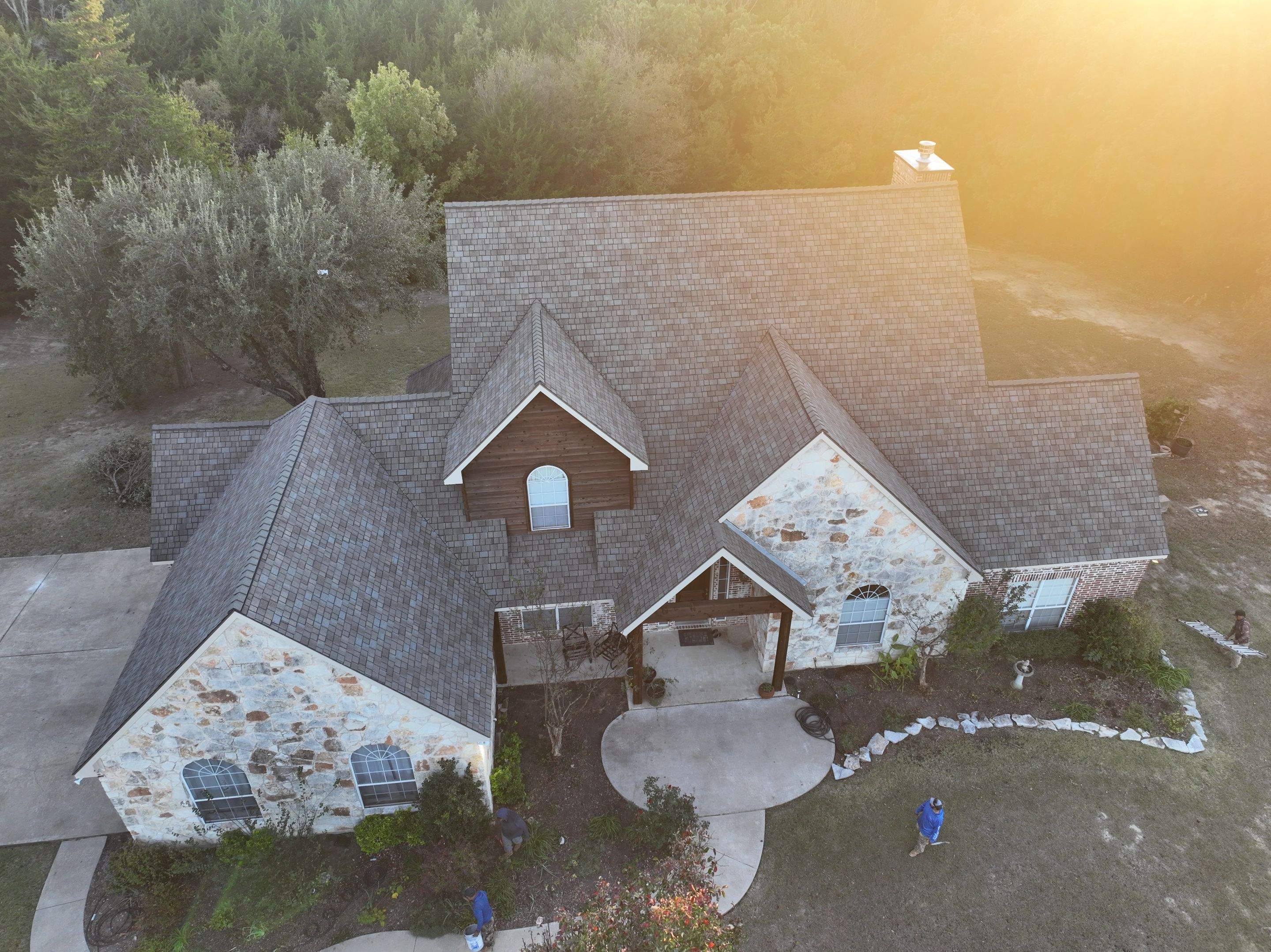 Residential Roofing Installation using IKO Royal Estate Harvest Slate by OneSource Roofing and Restoration