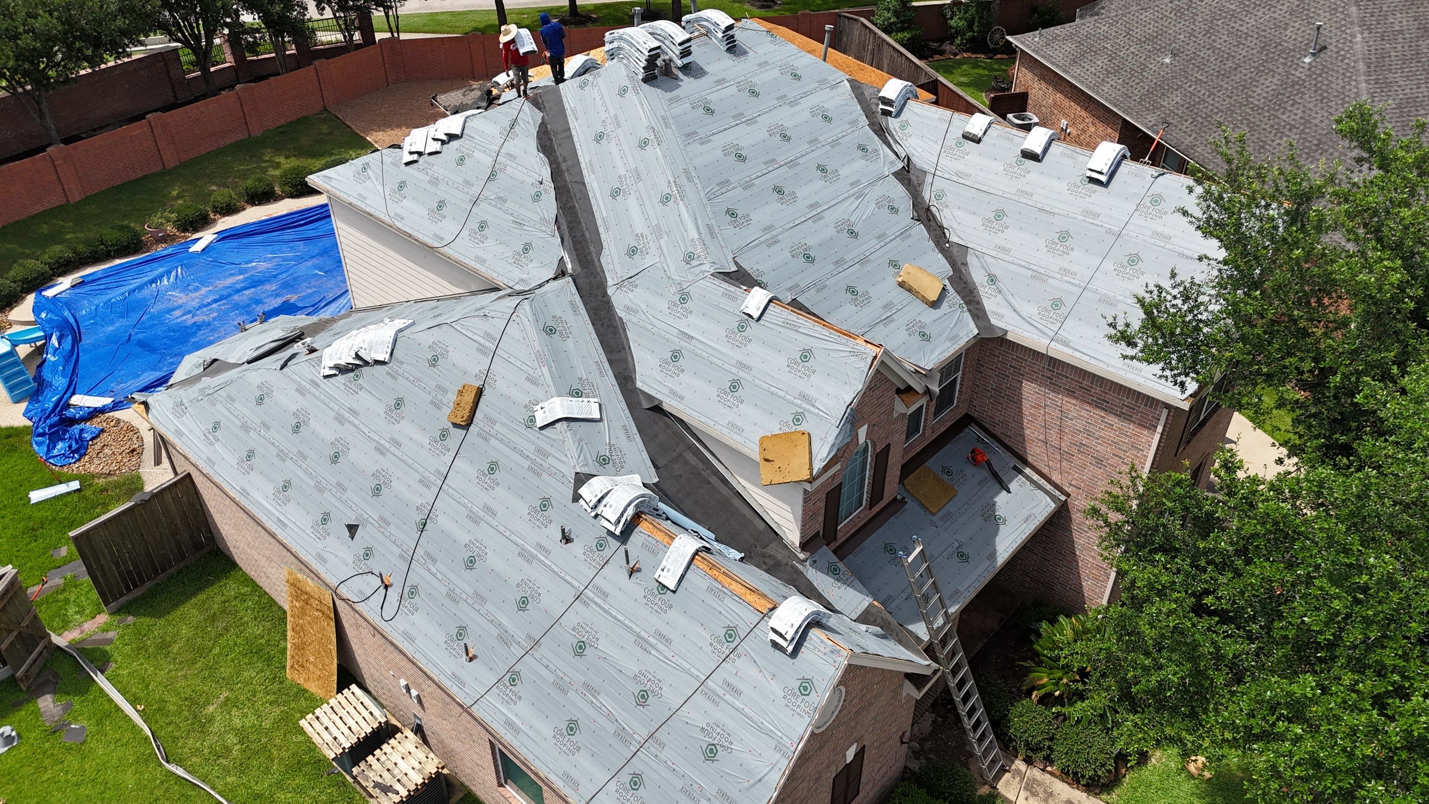 Residential Roofing Installation using IKO Nordic in Cypress by Core Four Roofing