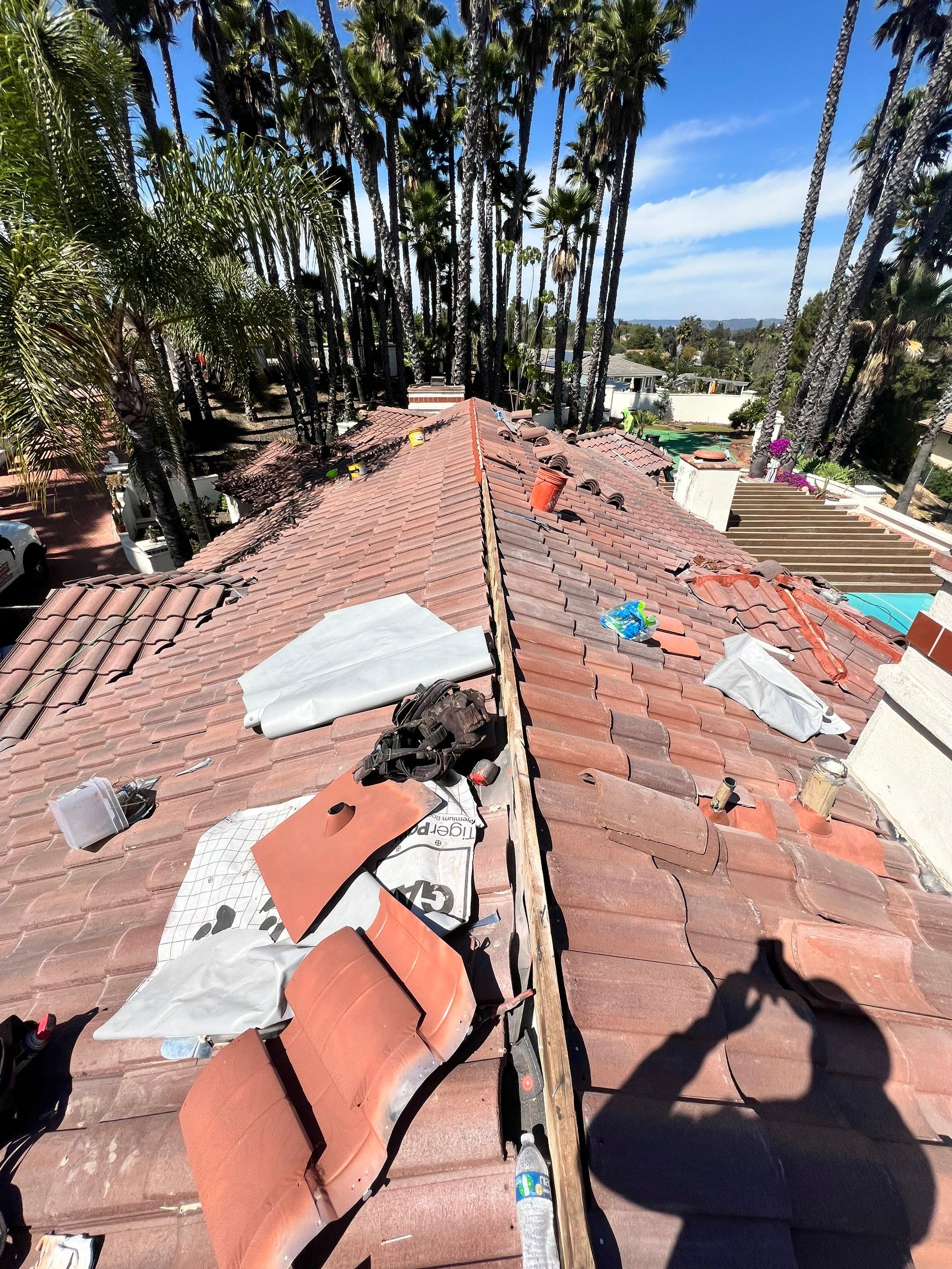 Eagle Capistrano Tile Roof Replacement in Fallbrook, California by Reliable Roofing San Diego Inc.