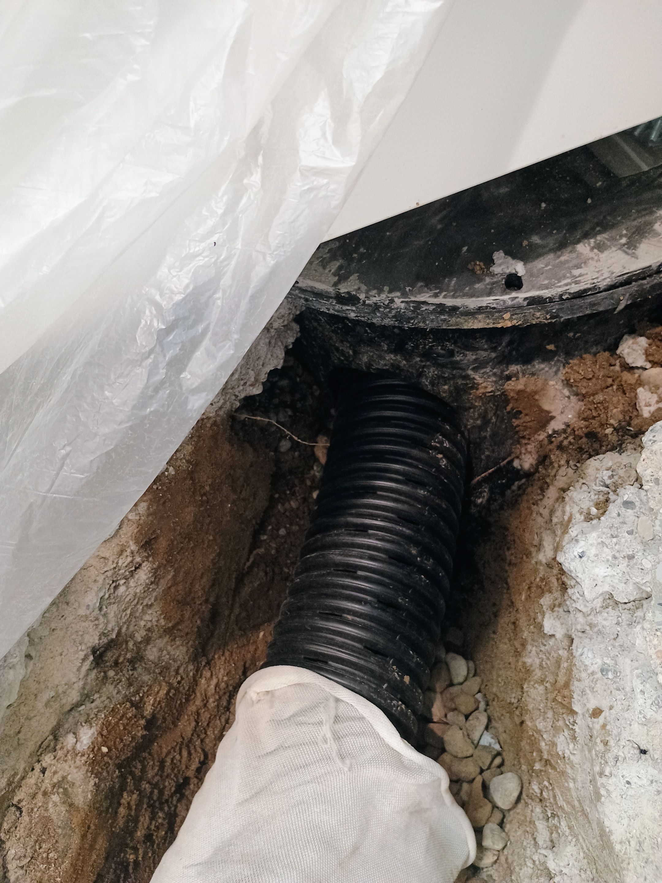 Interior Drain Tile in St. Louis Park by Waterproofing Northeast
