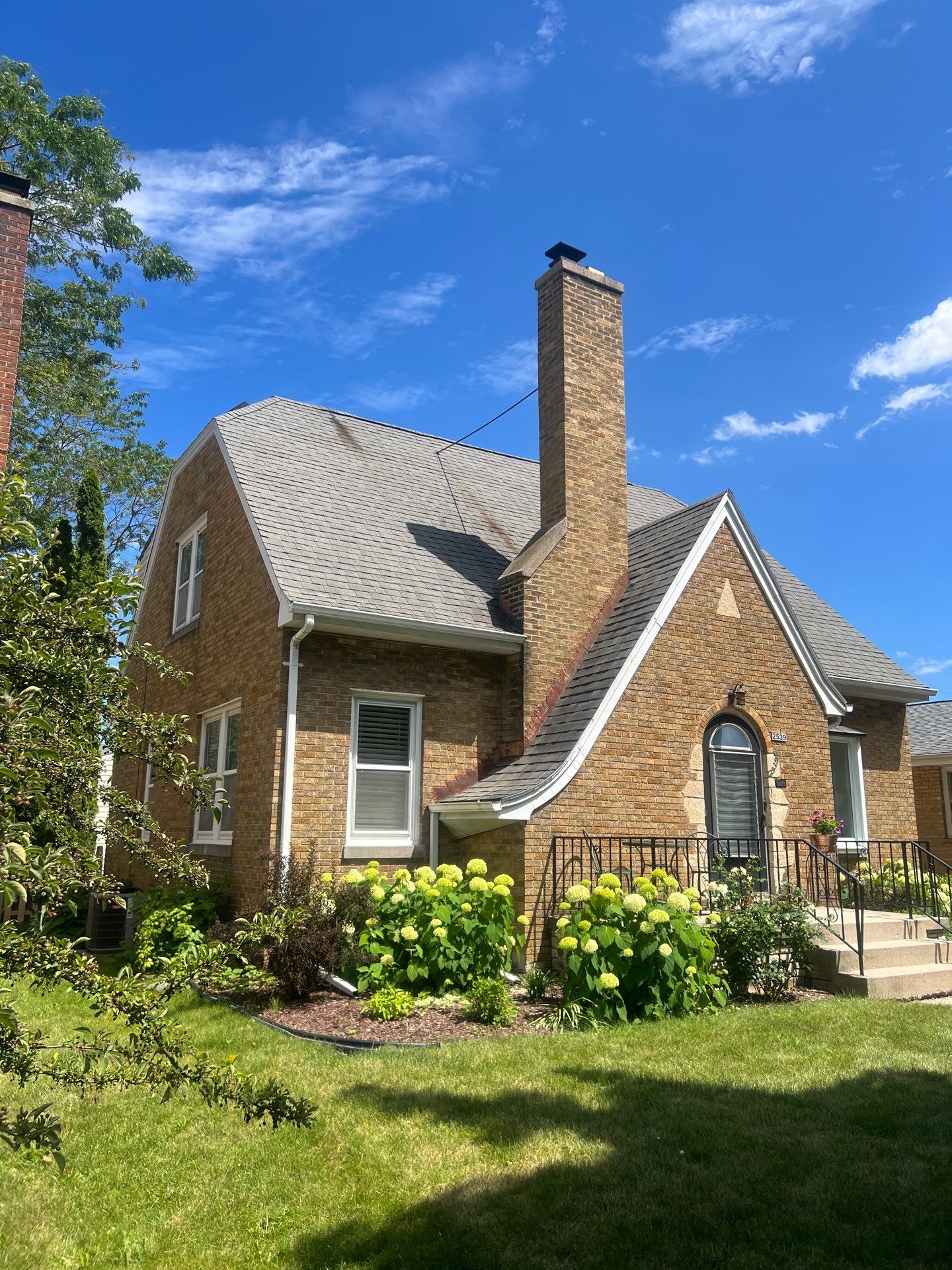 House, Garage, and Skylight Roof Replacement with GAF HDZ Charcoal Shingles and Gutter Protection by Gellings Roofing and Siding LLC