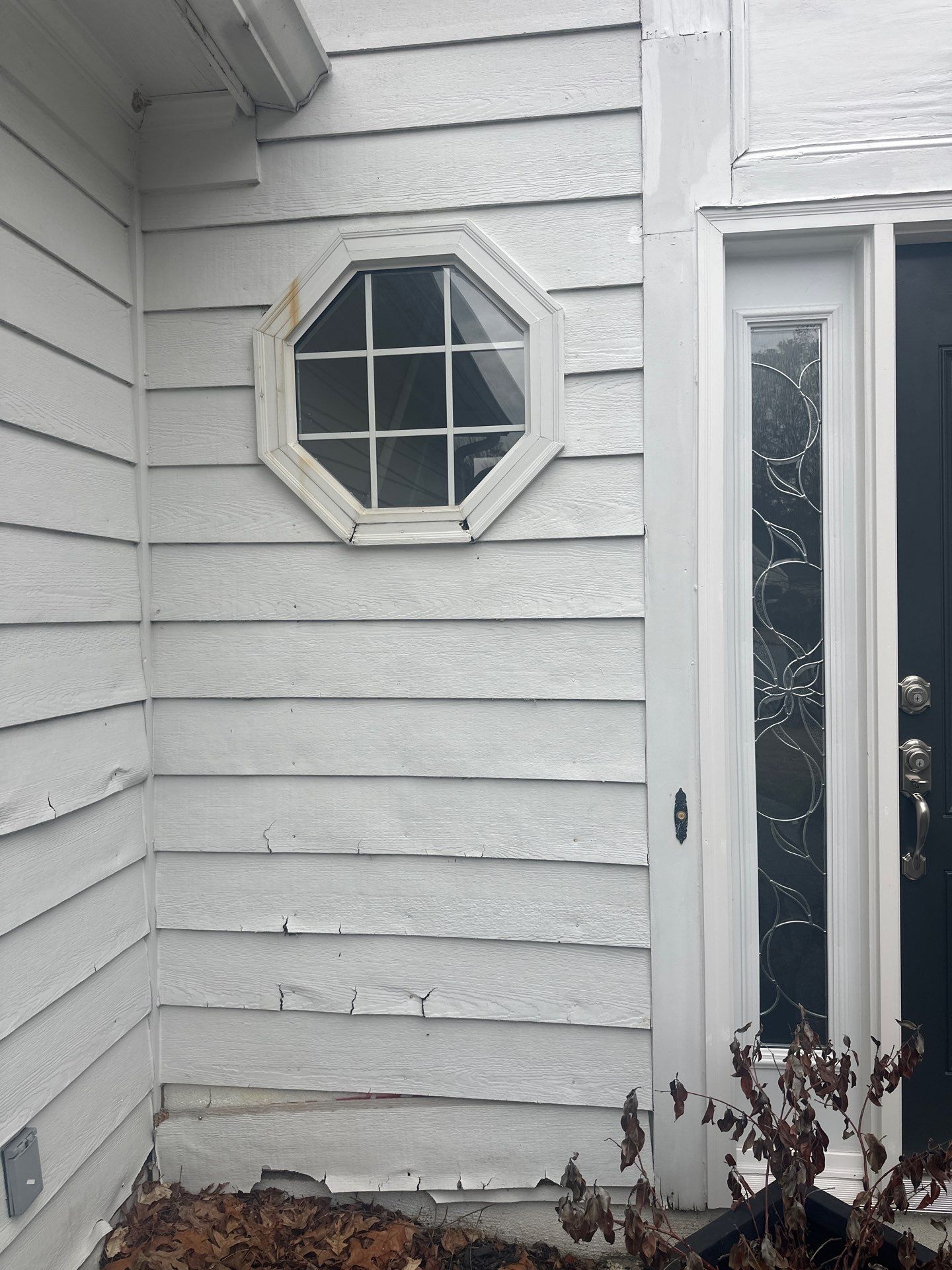 Alpharetta, GA Siding & Exterior Painting with Black Trim Before & After by Nelson Exteriors