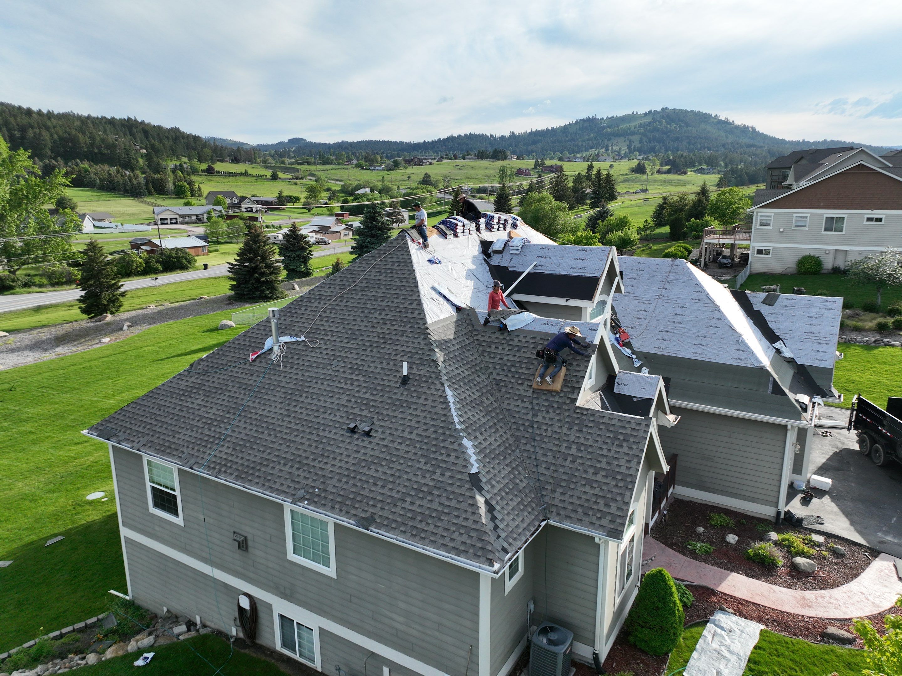 GAF Timberline HDZ - Weathered Wood by Montana Roofing Solutions