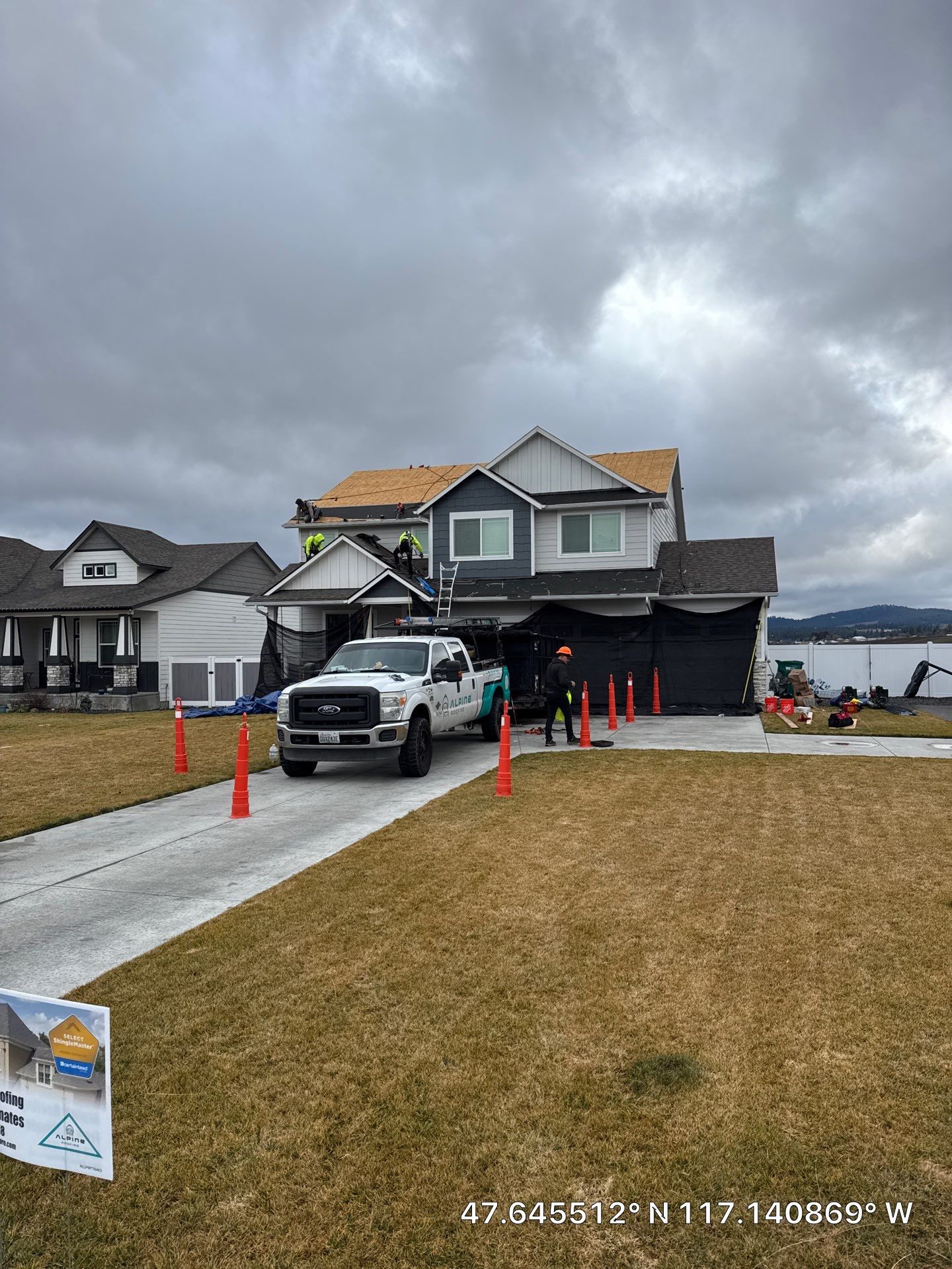 Full Residential Roof Installation With CertainTeed Landmark Pro Shingles by Alpine Roofing