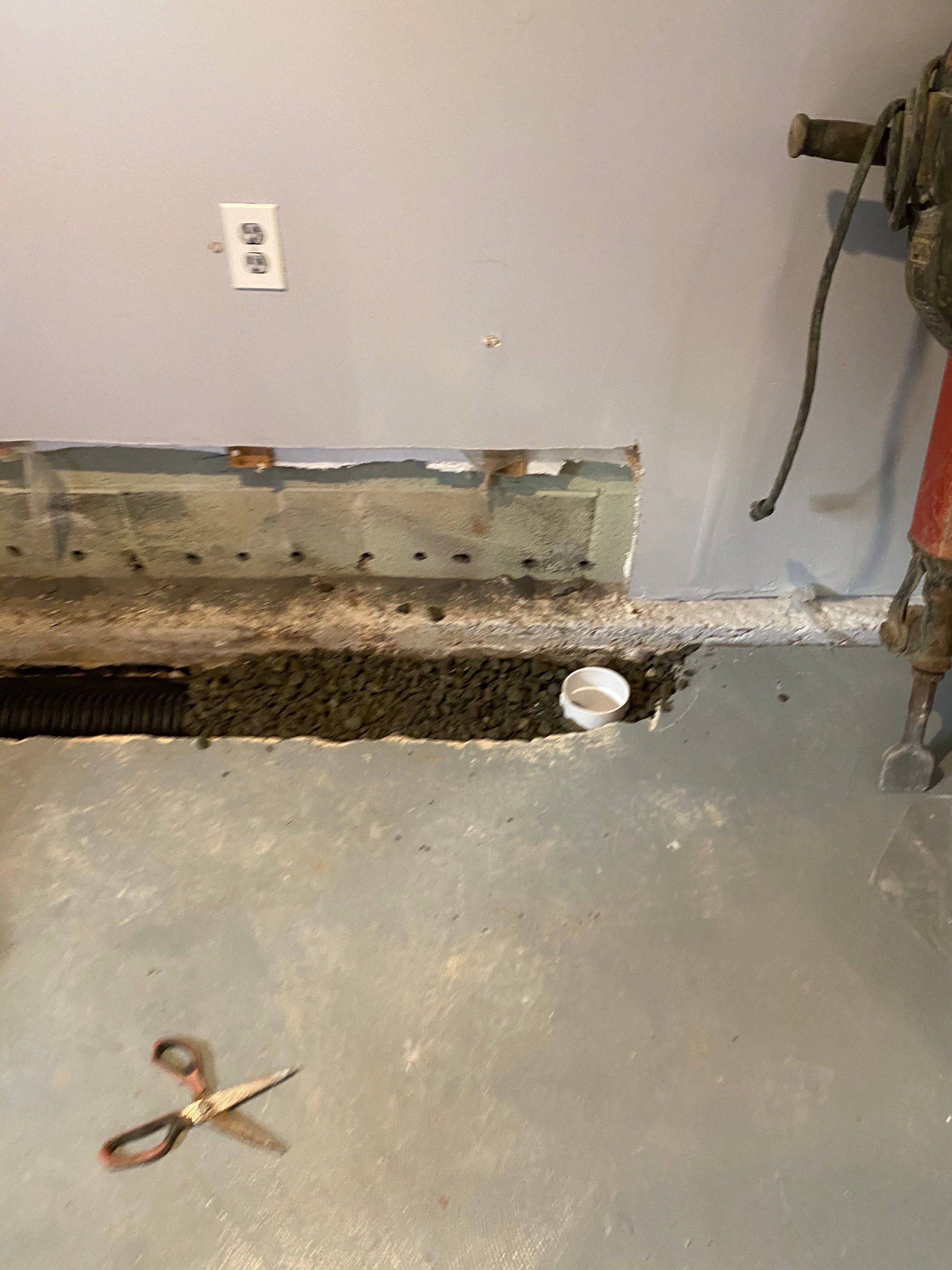Interior French Drain Job in Cranford, NJ by Pure Service Pro, LLC 