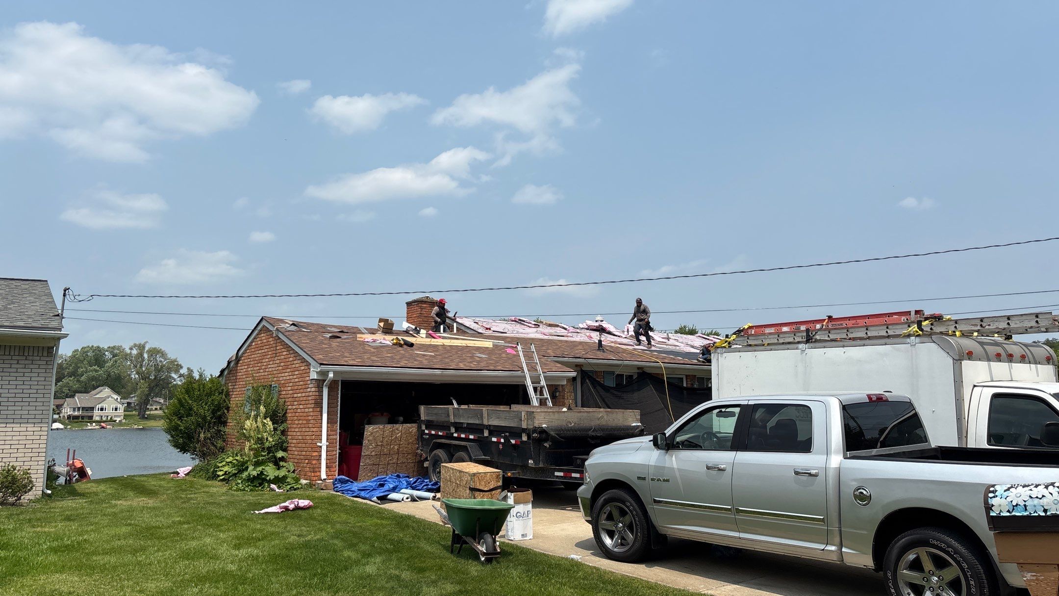 Roof Replacement using Owens Corning Desert Rose by 180 Contractors