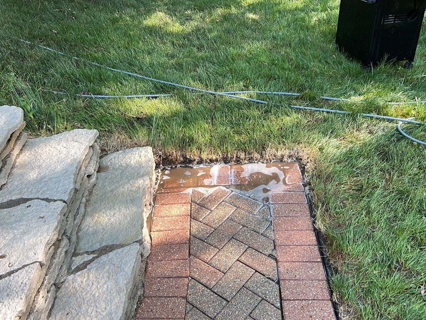 Brick paver clean, sand and seal. using Surebond SB-1300 by Northern Power Washing LLC.