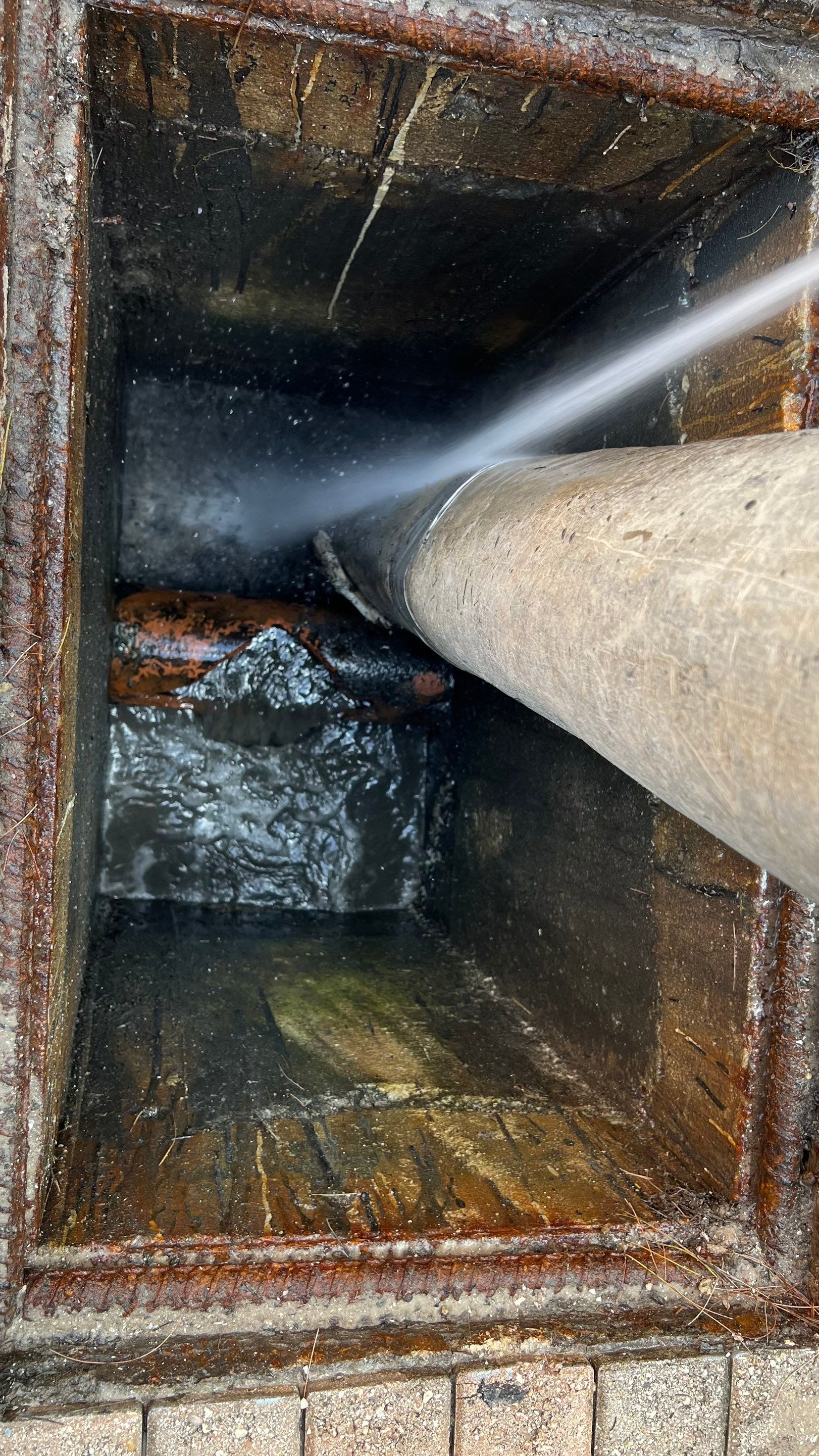 Catch Basin Cleaning After Hurricane Milton Naples Condo by APS Power & Water
