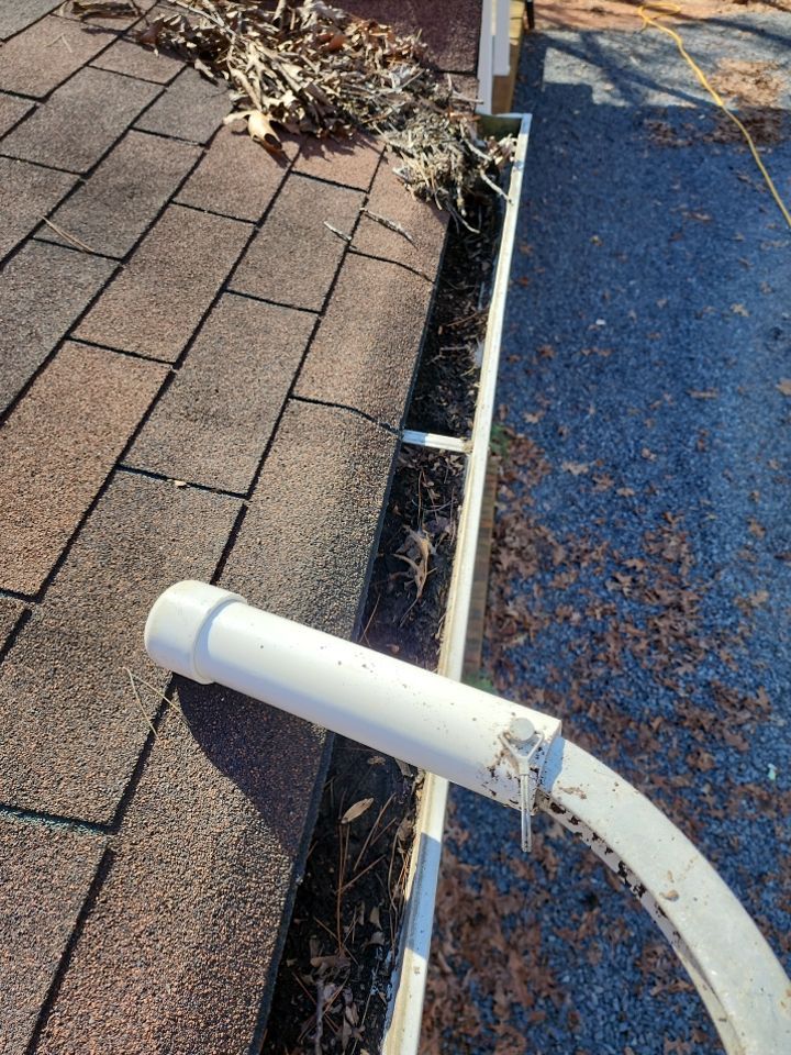 Gutter and Roof cleaning using cleaner by G&H Home Tech Pros LLC