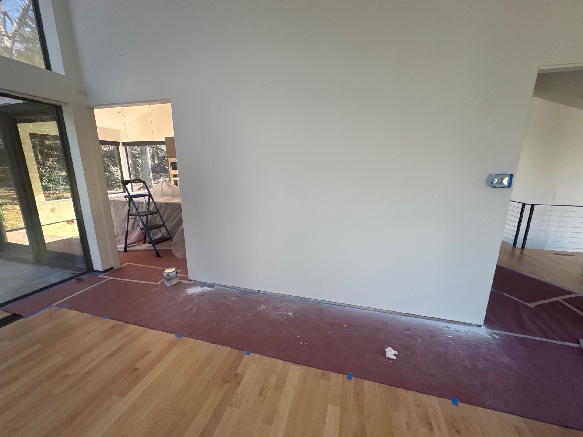 Drywall repair and repaint by GonzalezPainters & Contractors Inc 