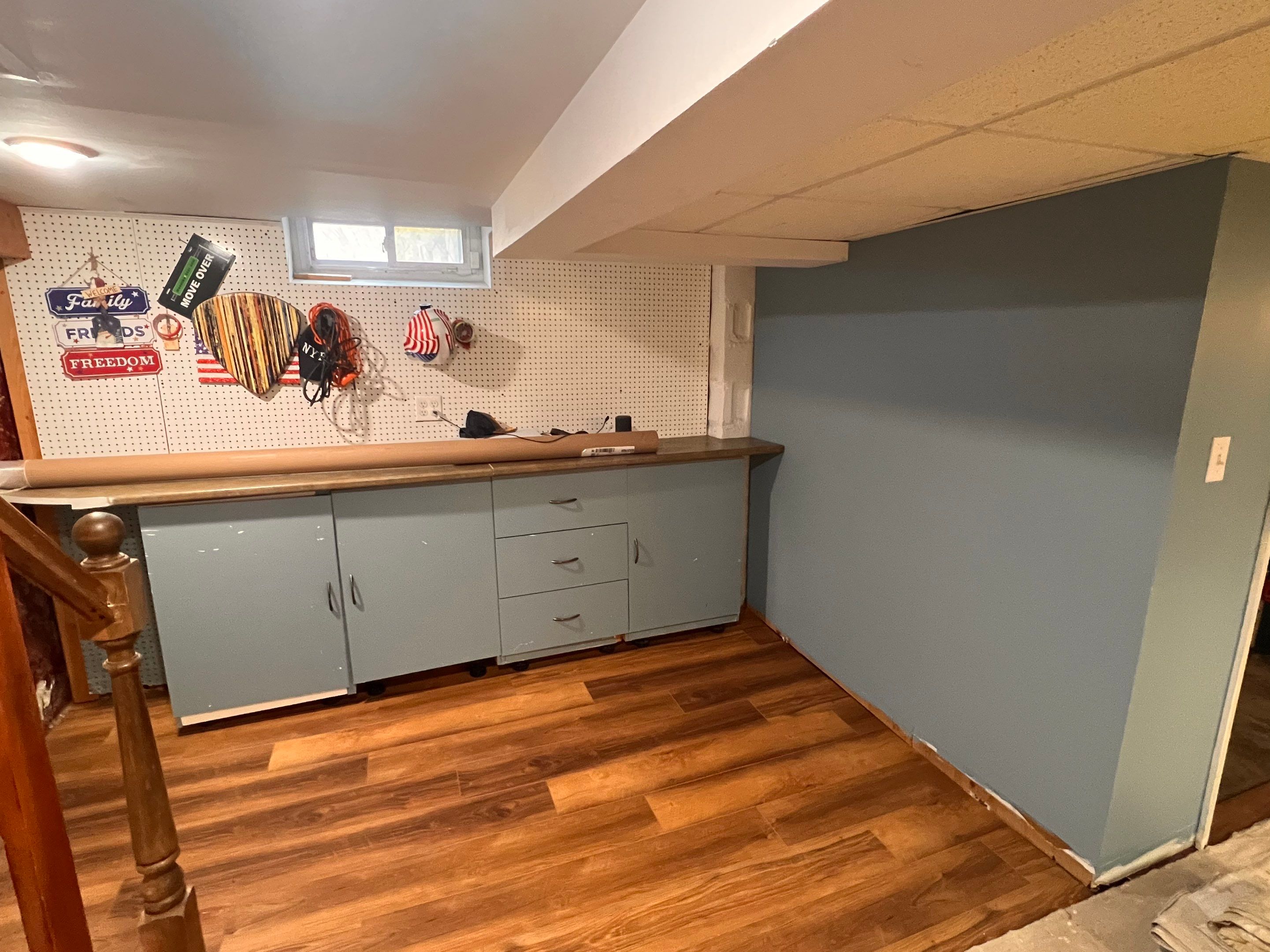 Water Damage Restoration and Finished Basement Flooring in Garden City by EMS Restoration Corp