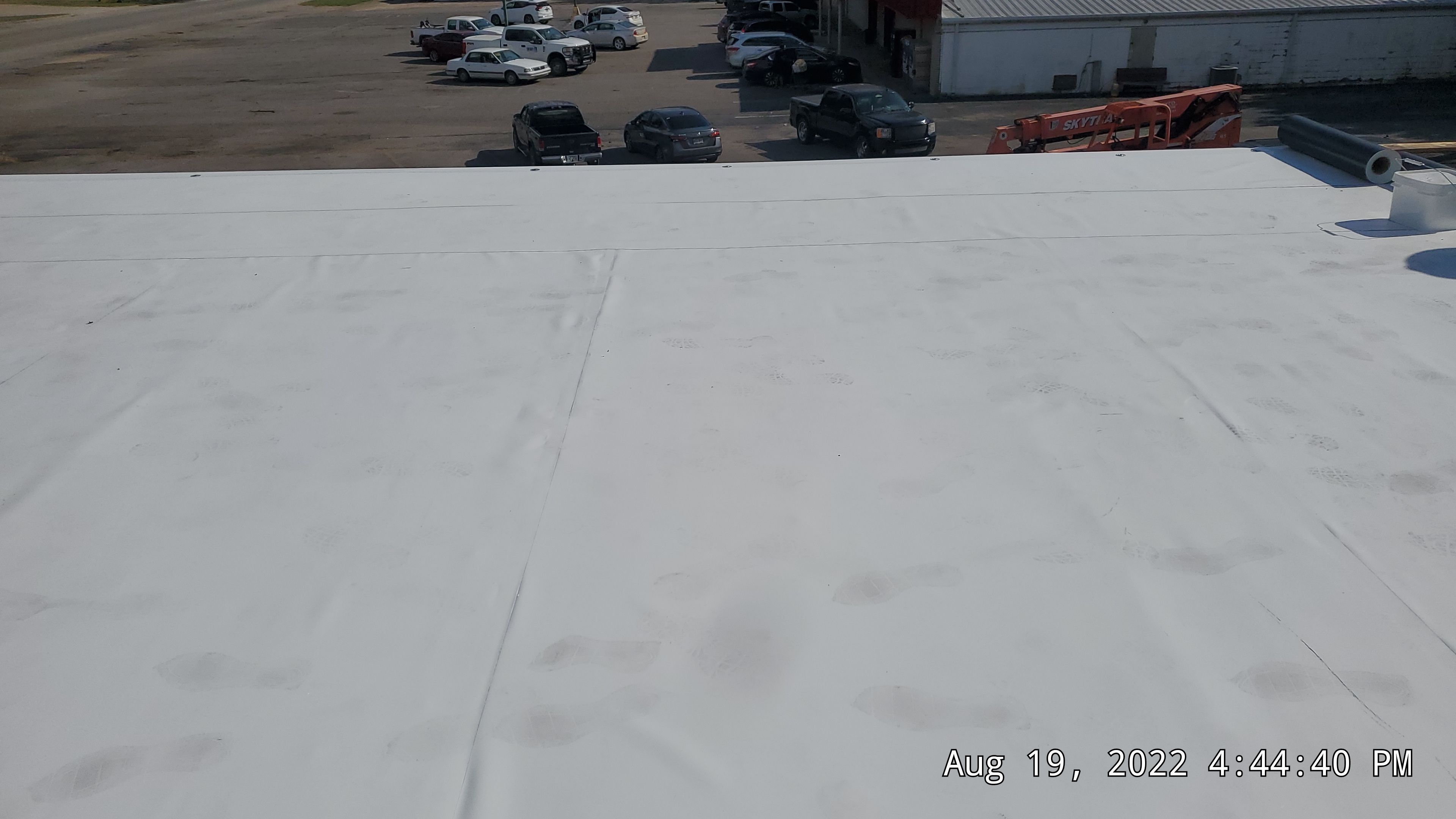 Commercial Roofing Installation using 50 mil PVC by Hostetler Roofing