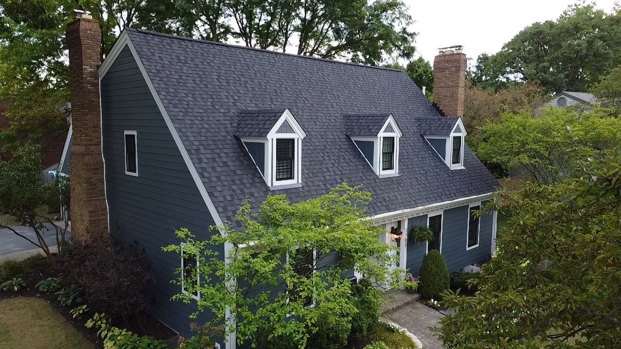 Residential Roofing Installation using James Hardie Fiber Cement Lap Siding and Certainteed Landmark Pro Shingles by Best Exteriors Inc