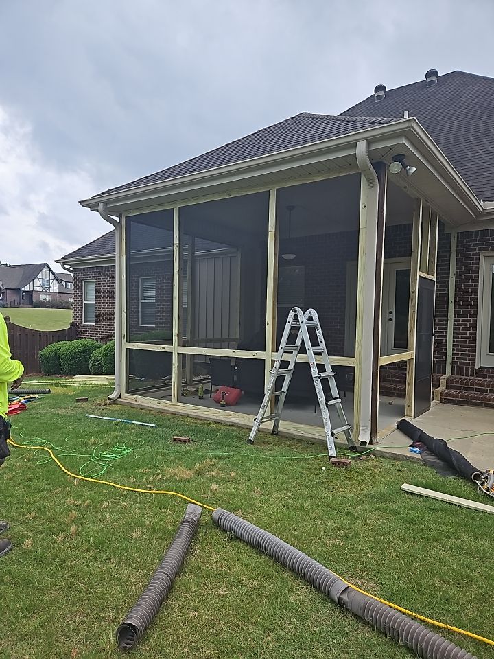 River Valley Road - Screened Porch Install  by Pillar and Pine