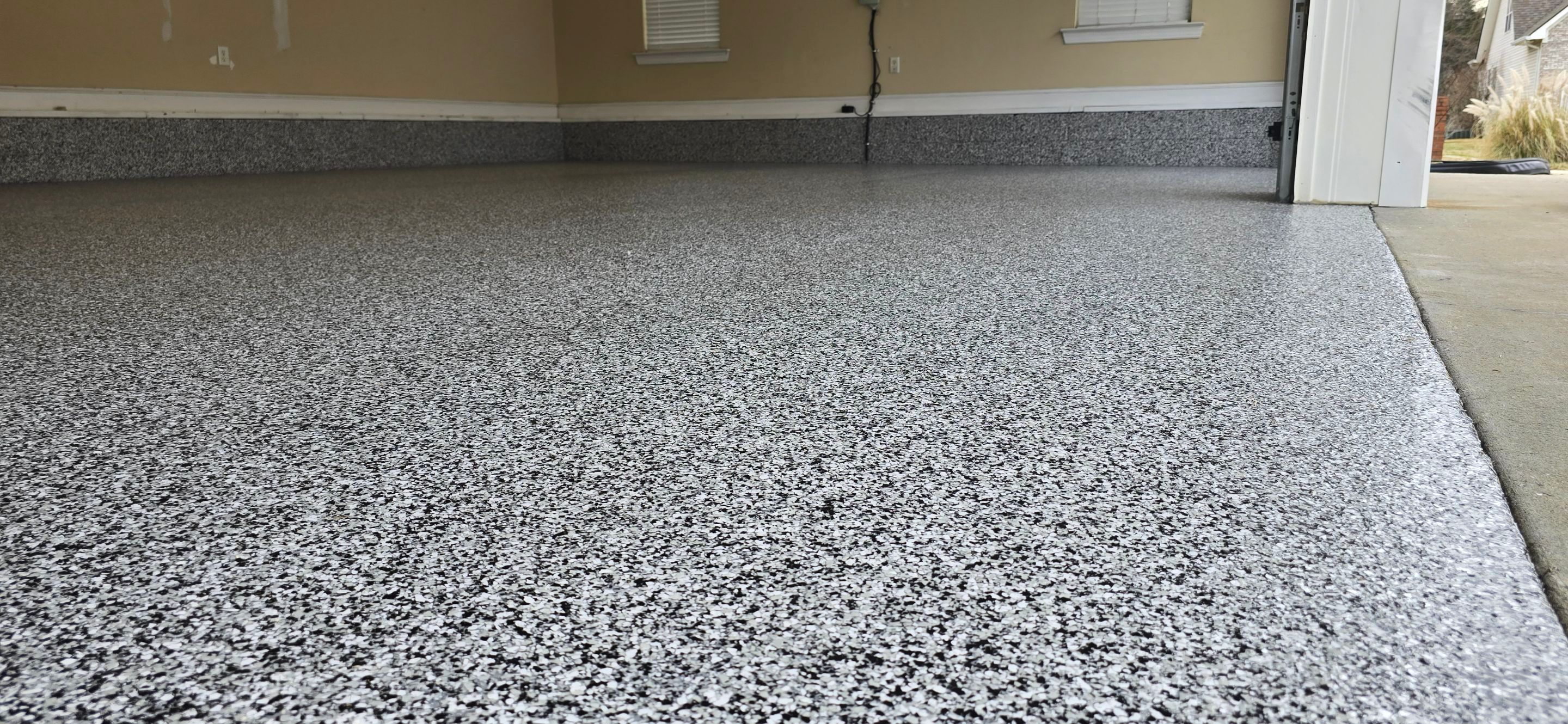 Garage & Front Porch using Domino & Outback by Elite Floor Solutions